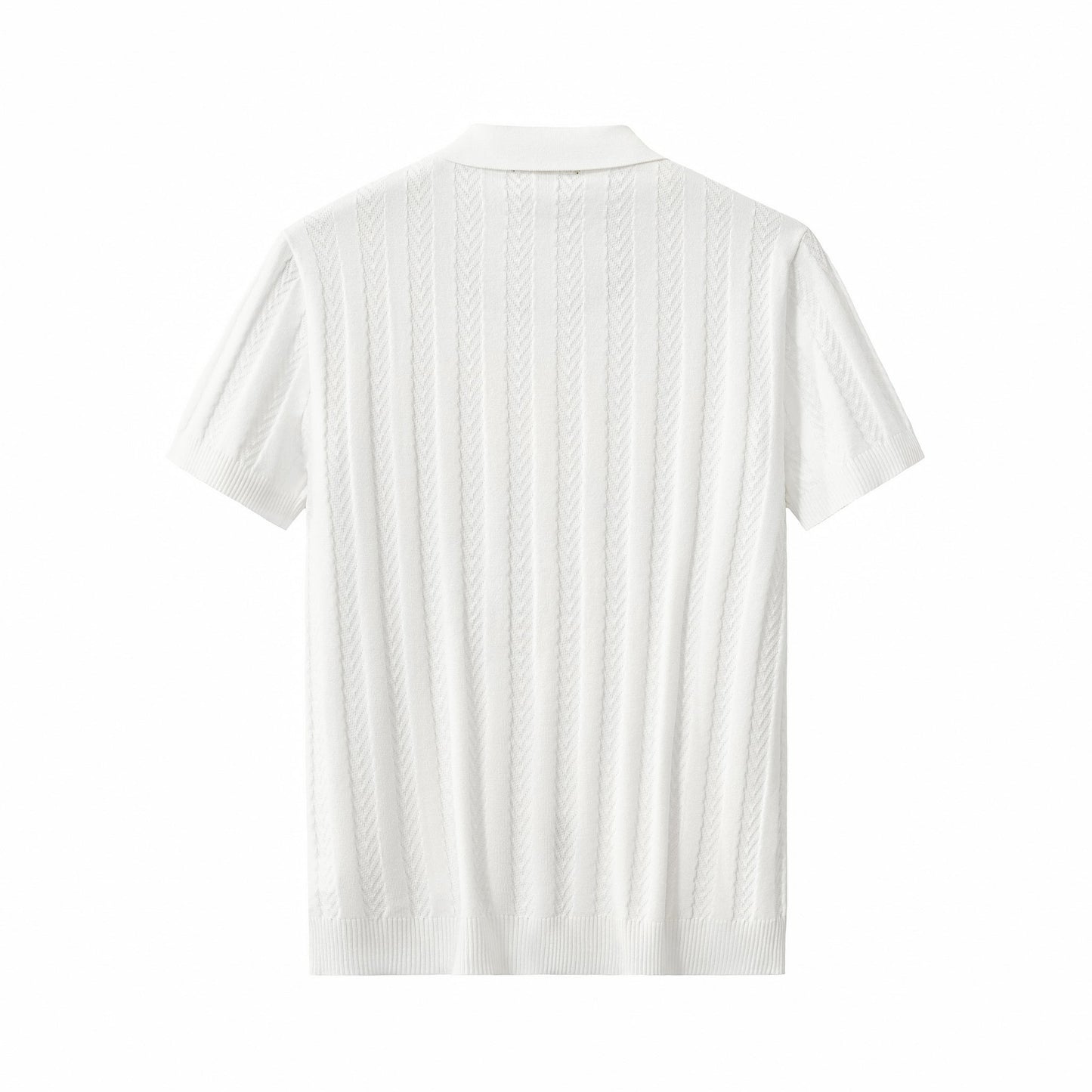 MetroLine Button Polo WHITE - My Men's Shop