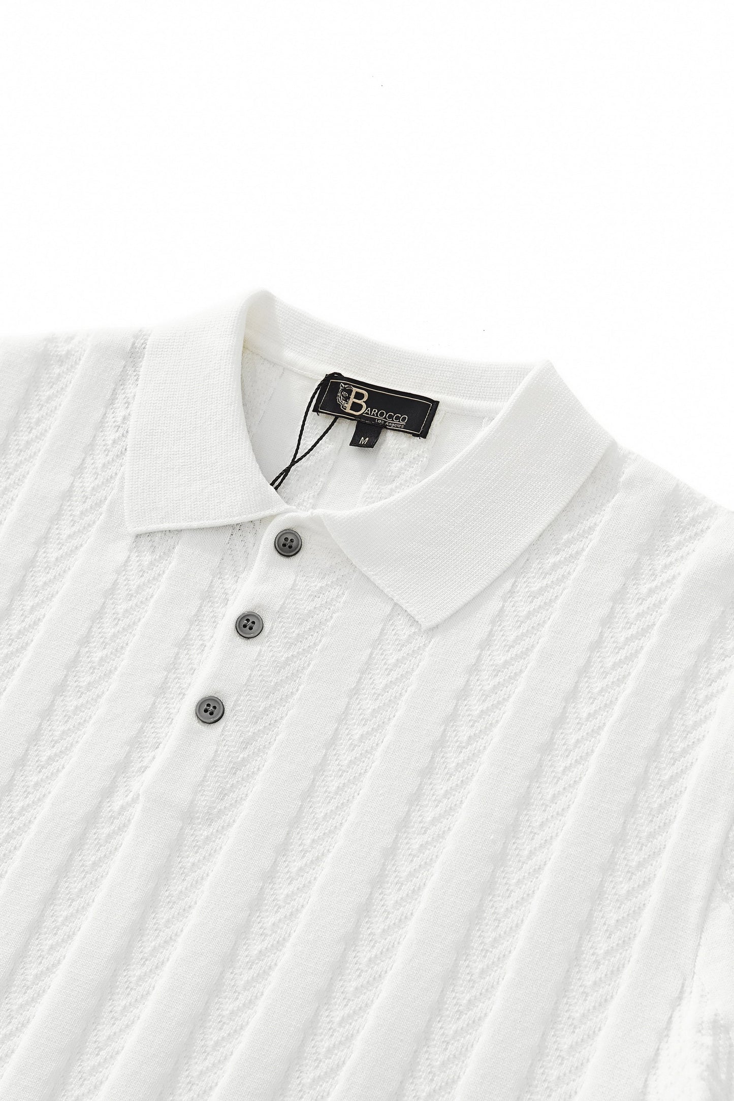 MetroLine Button Polo WHITE - My Men's Shop