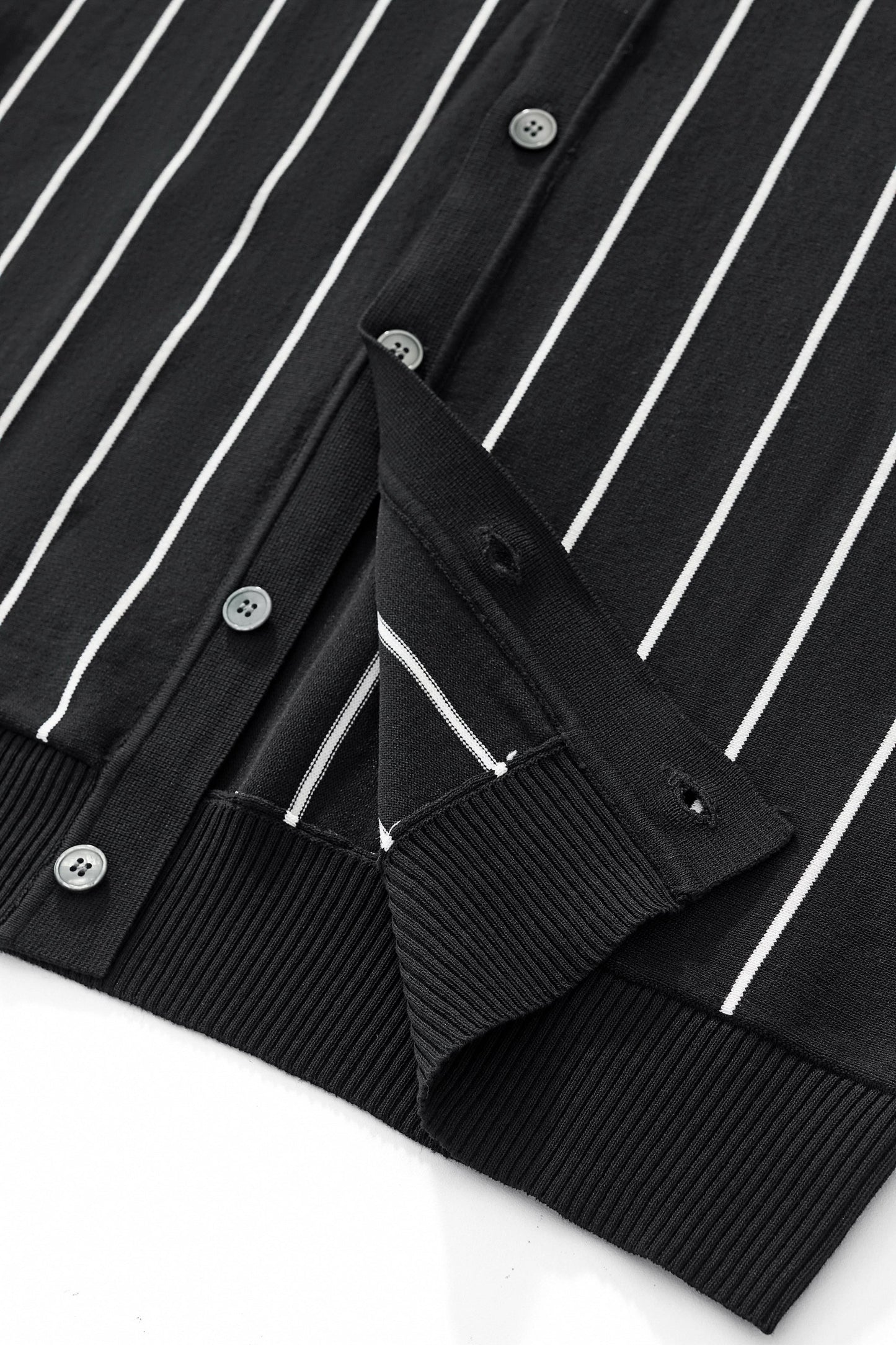 ModStripe Knit Shirt BLACK