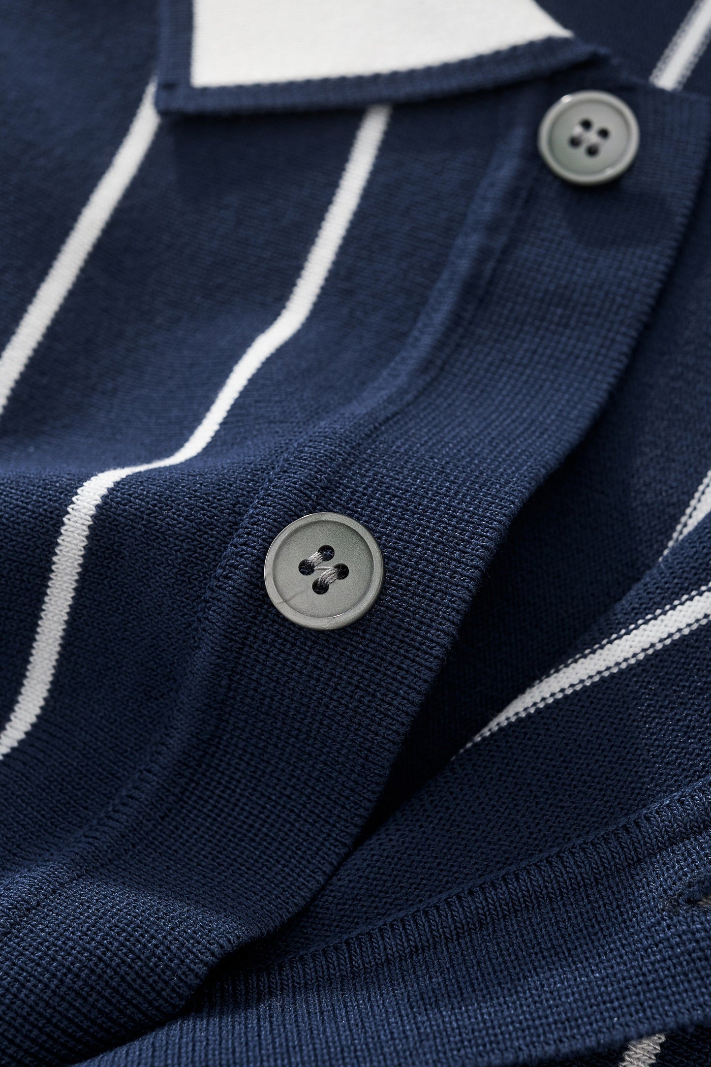 ModStripe Knit Shirt NAVY/WHITE - My Men's Shop