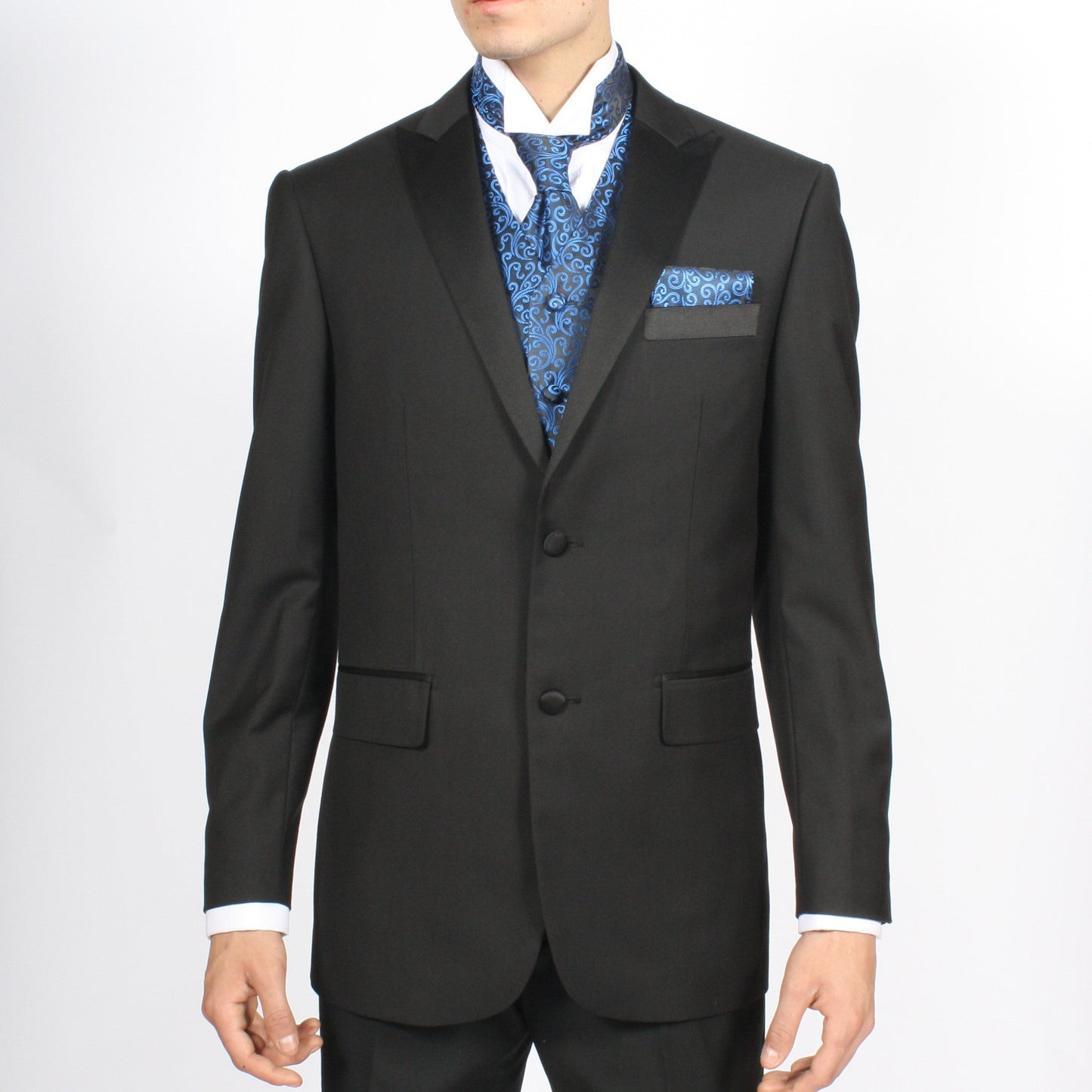 Ferrecci Mens PV50-3 Blue with Black Back Vest Set