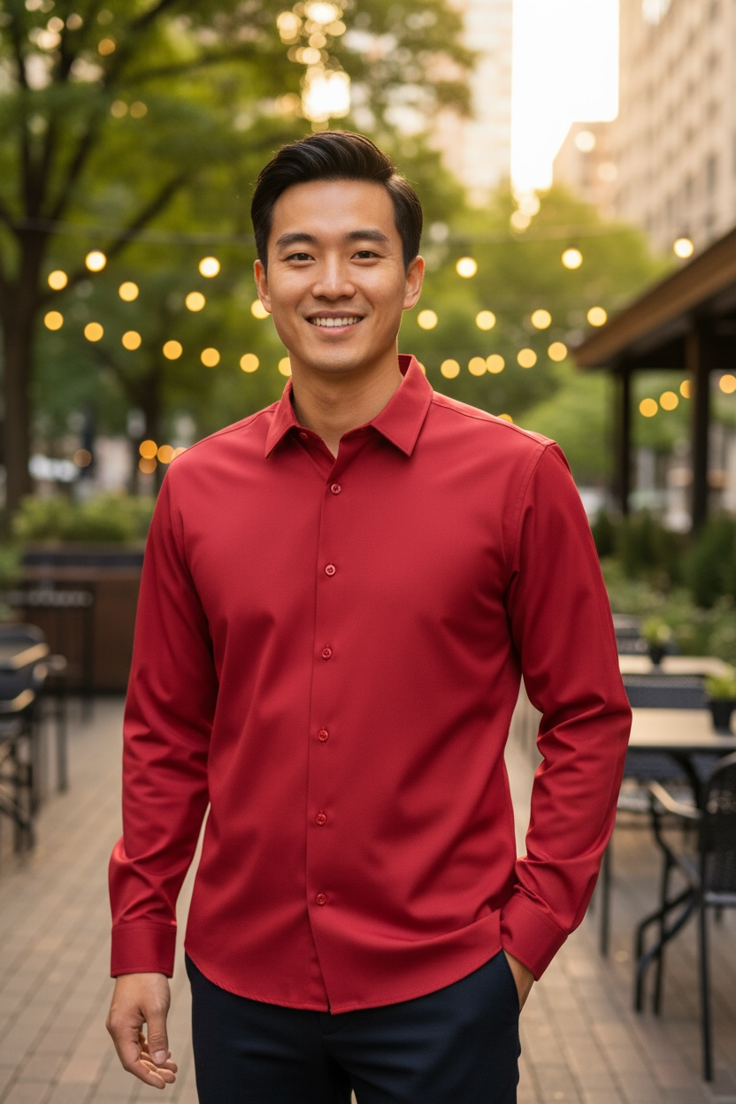 Long sleeve Casual Shirt Spandex