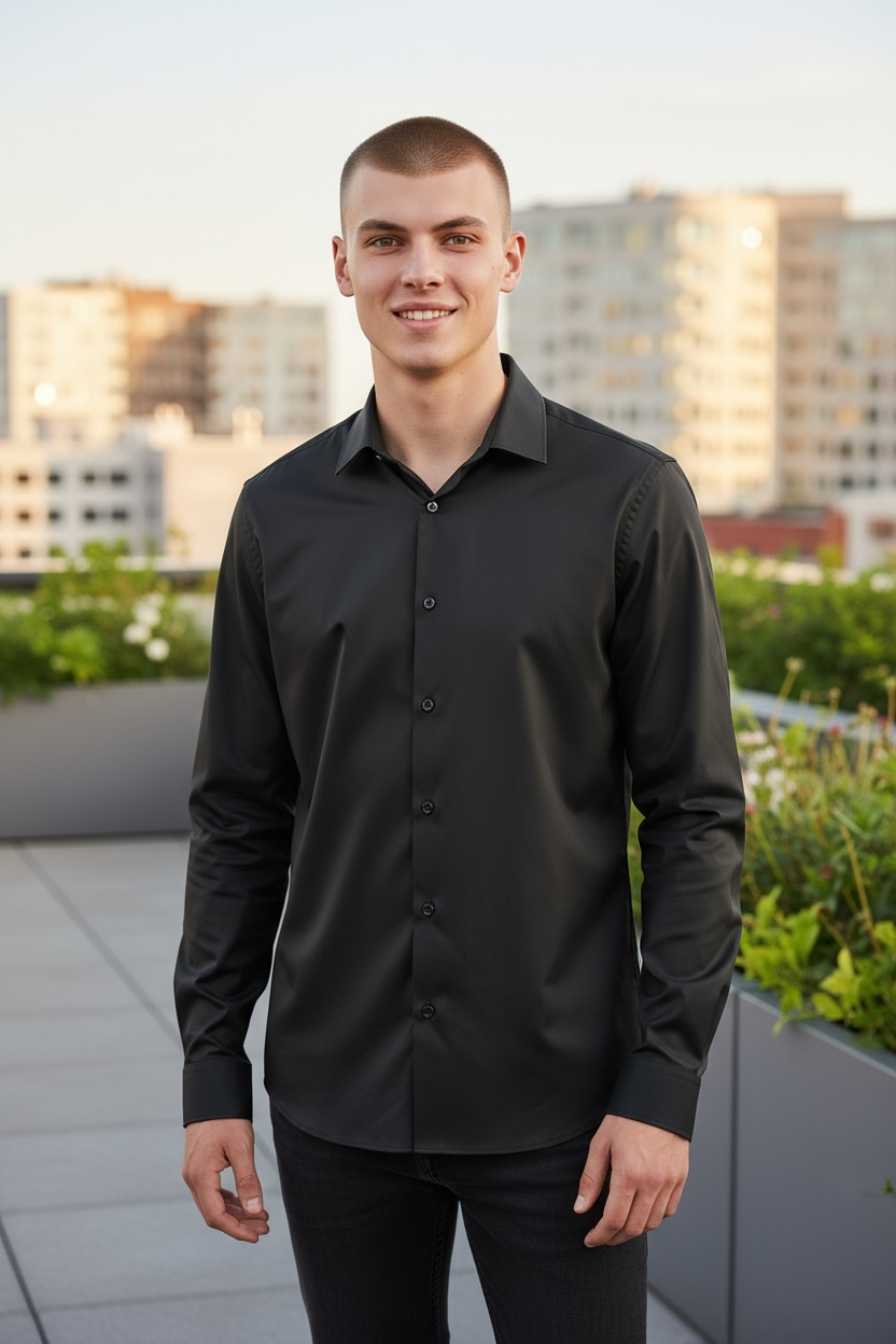 Long sleeve Casual Shirt Spandex