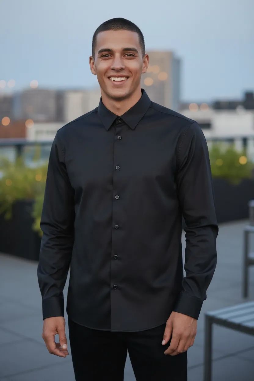 Long sleeve Casual Shirt Spandex