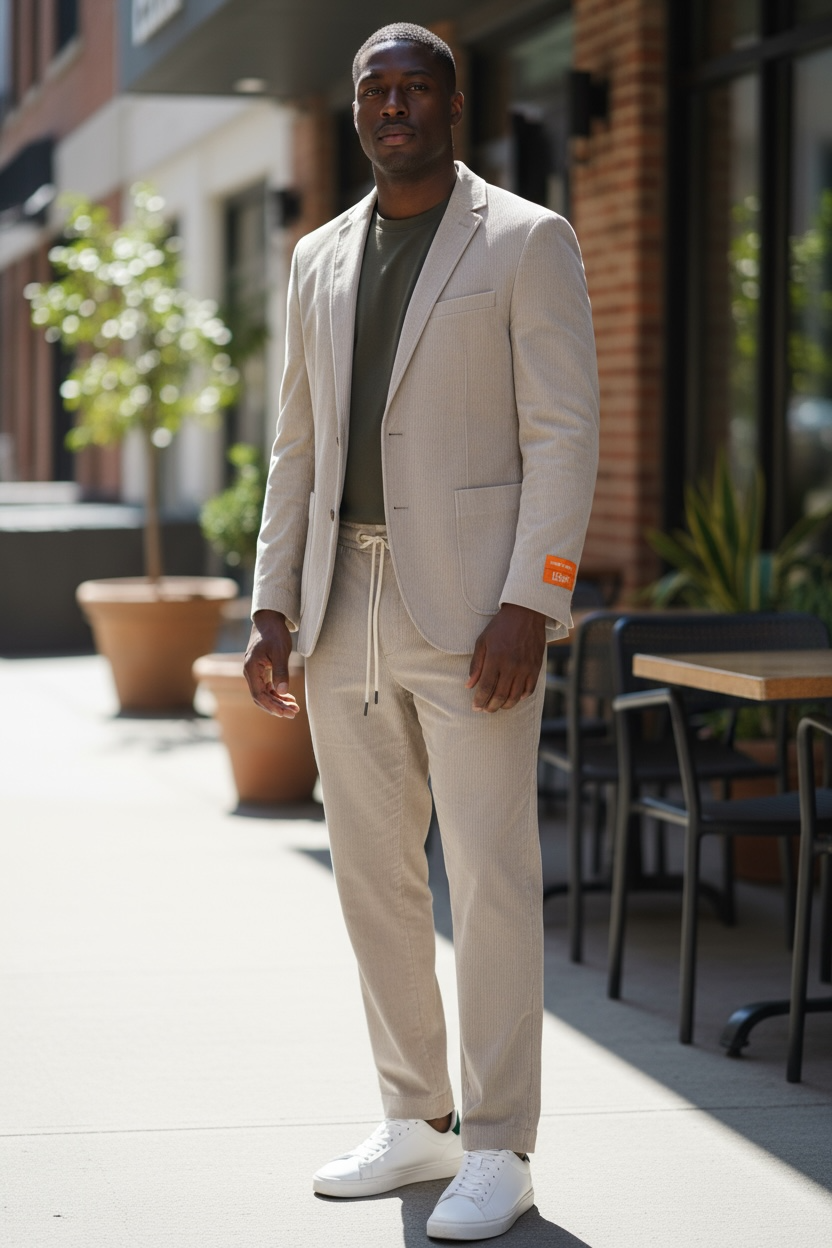 KNITTED SUIT/DRAW STRING WAIST