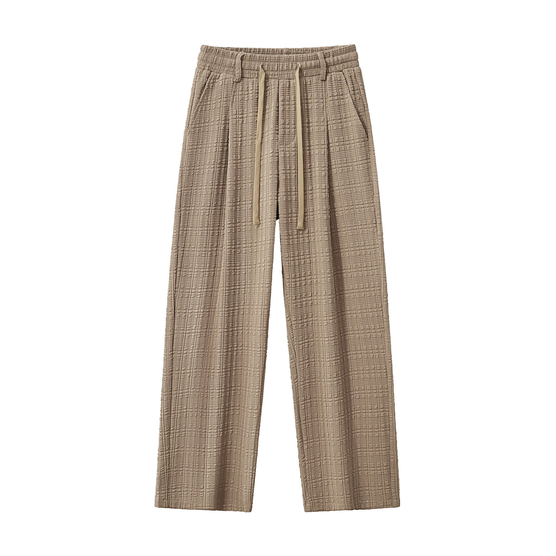 Loft Set – Textured Short Sleeve Shirt & Pant BROWN - My Men's Shop