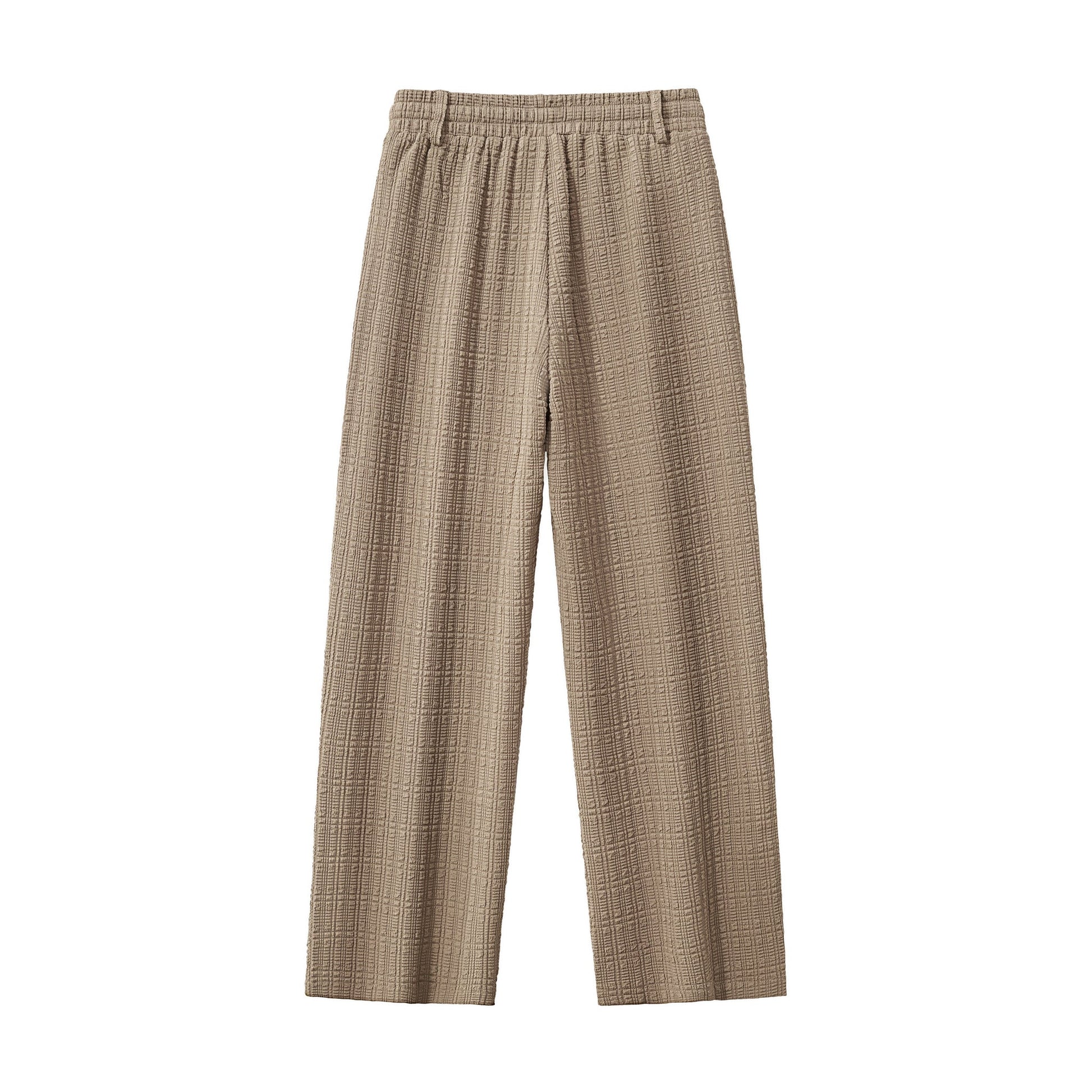 Loft Set – Textured Short Sleeve Shirt & Pant BROWN - My Men's Shop