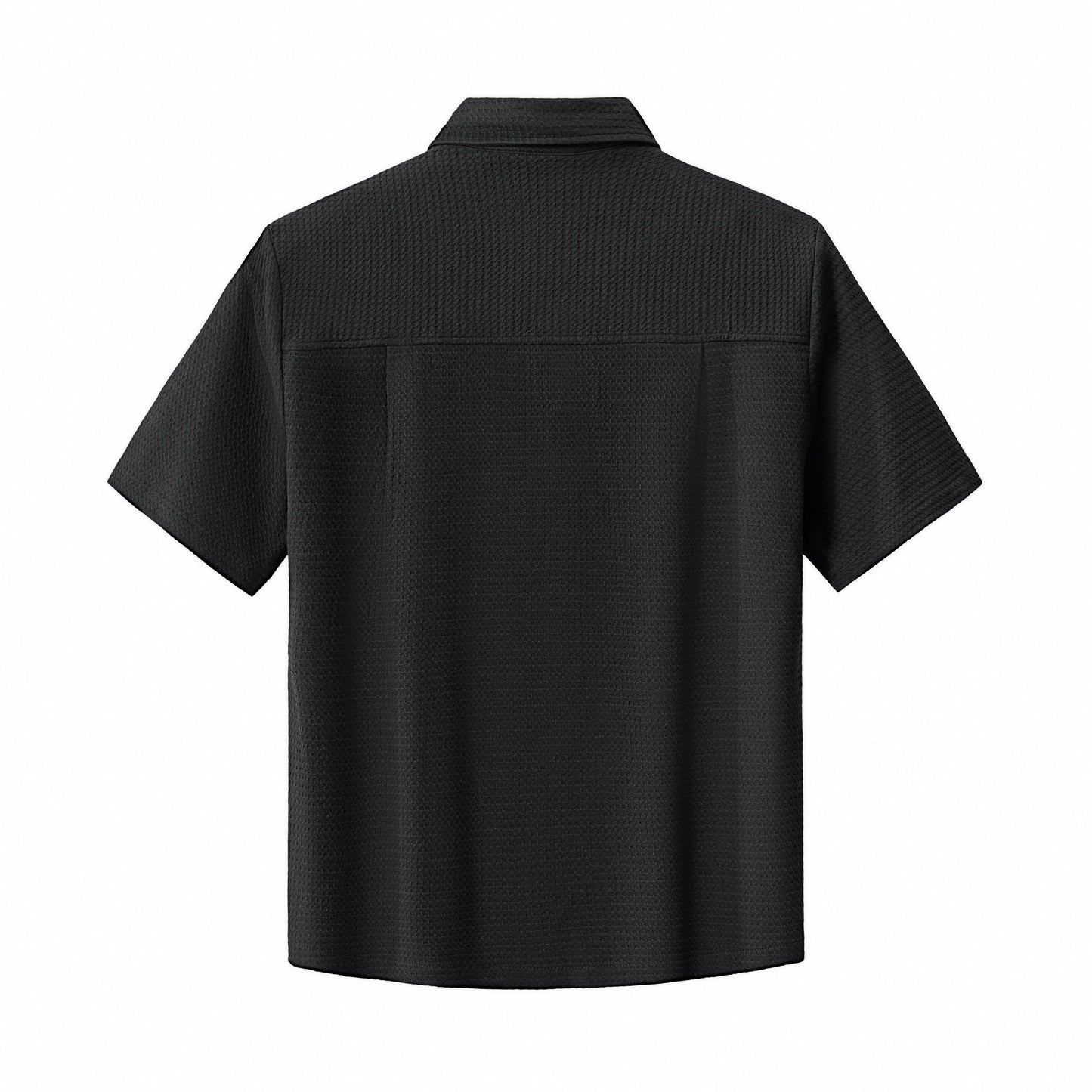 Vista Set – Waffle Textured Shirt & Pant BLACK - My Men's Shop
