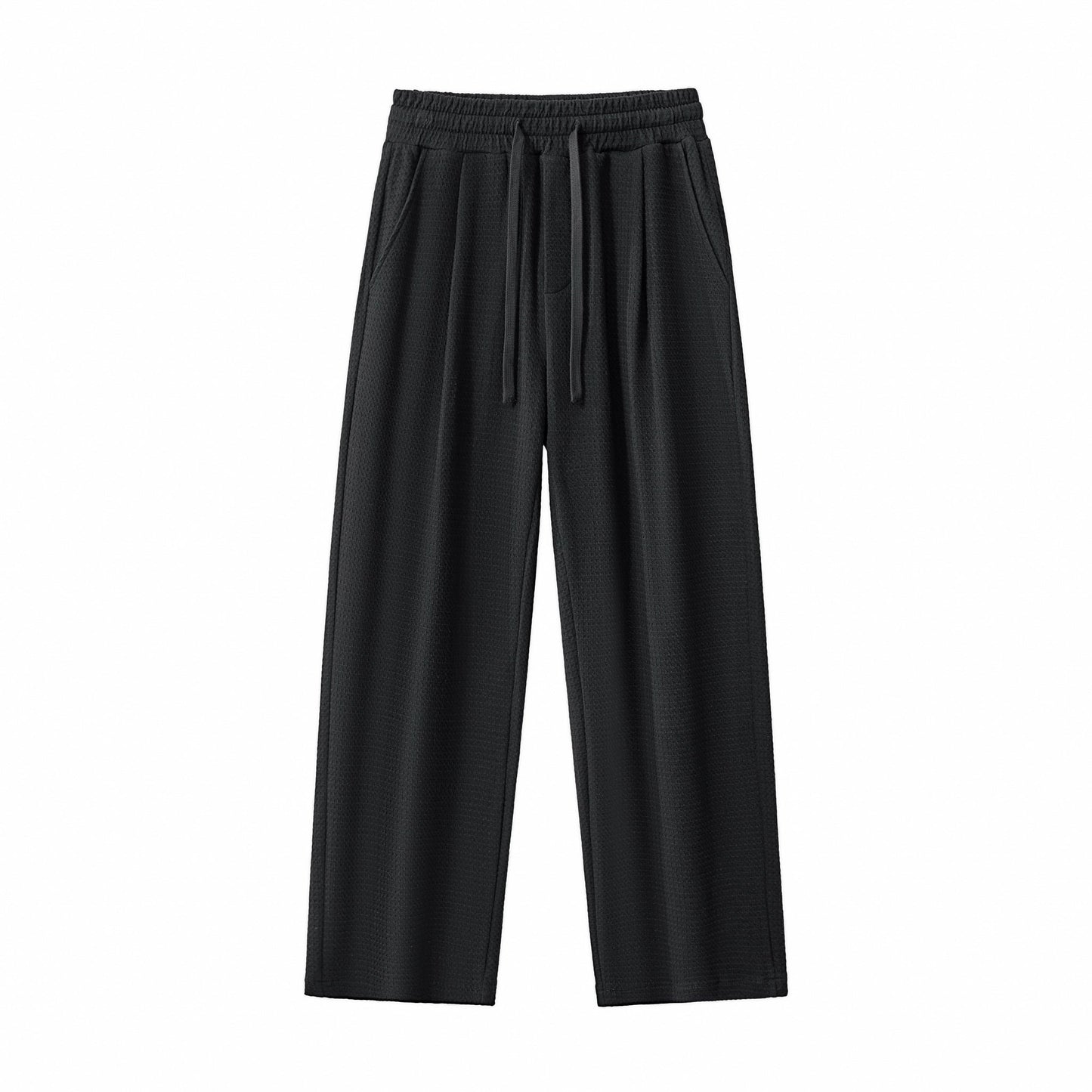 Vista Set – Waffle Textured Shirt & Pant BLACK - My Men's Shop