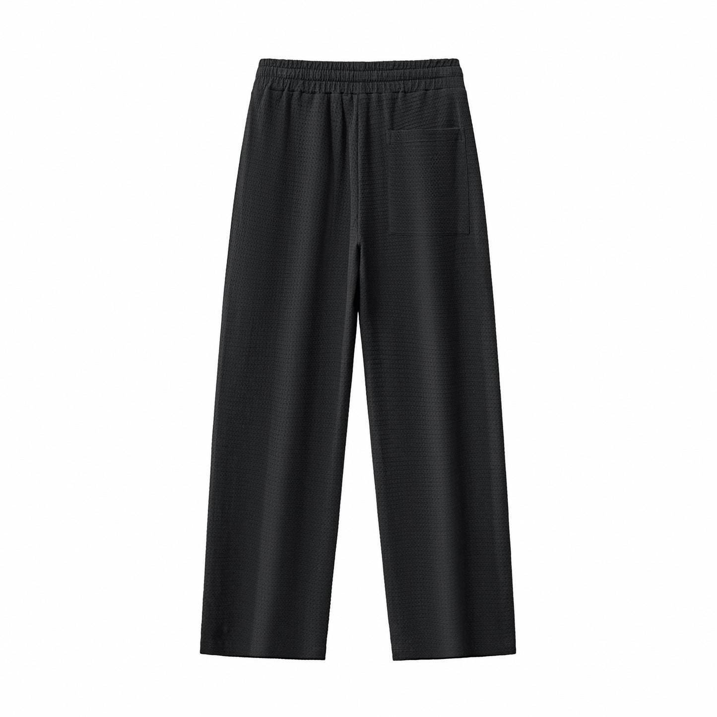 Vista Set – Waffle Textured Shirt & Pant BLACK - My Men's Shop