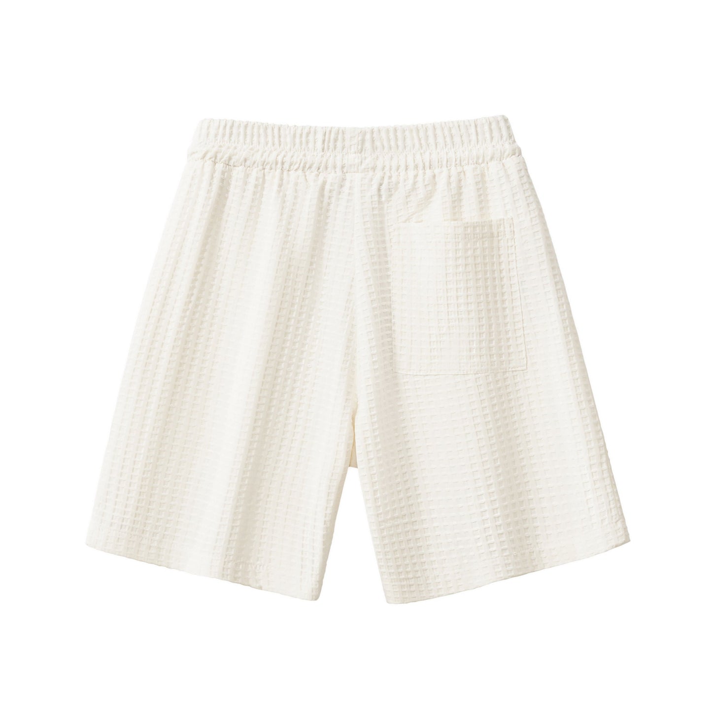 Drift Set – Waffle Textured Shirt & Short WHITE