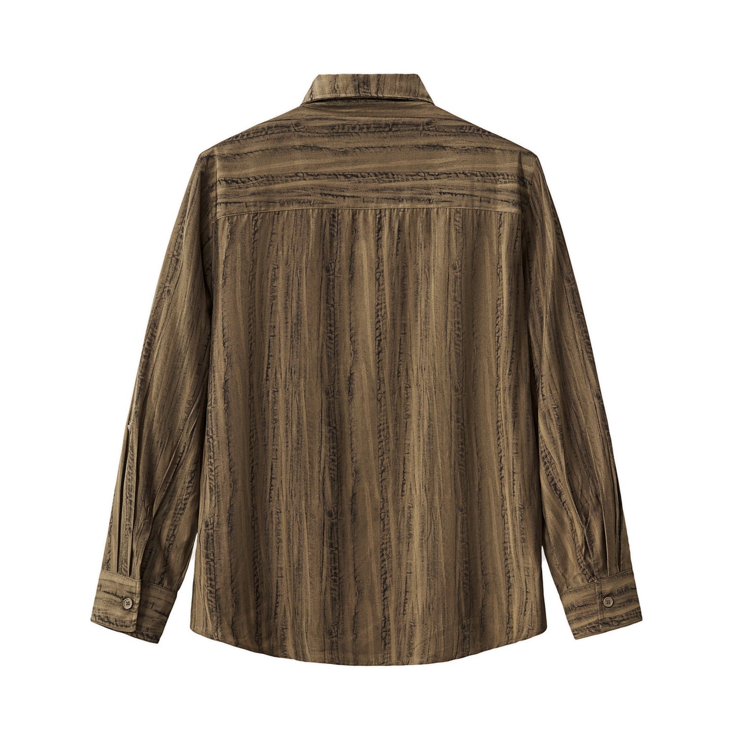 Strata Set – Printed Long Sleeve Shirt & Pant BROWN - My Men's Shop