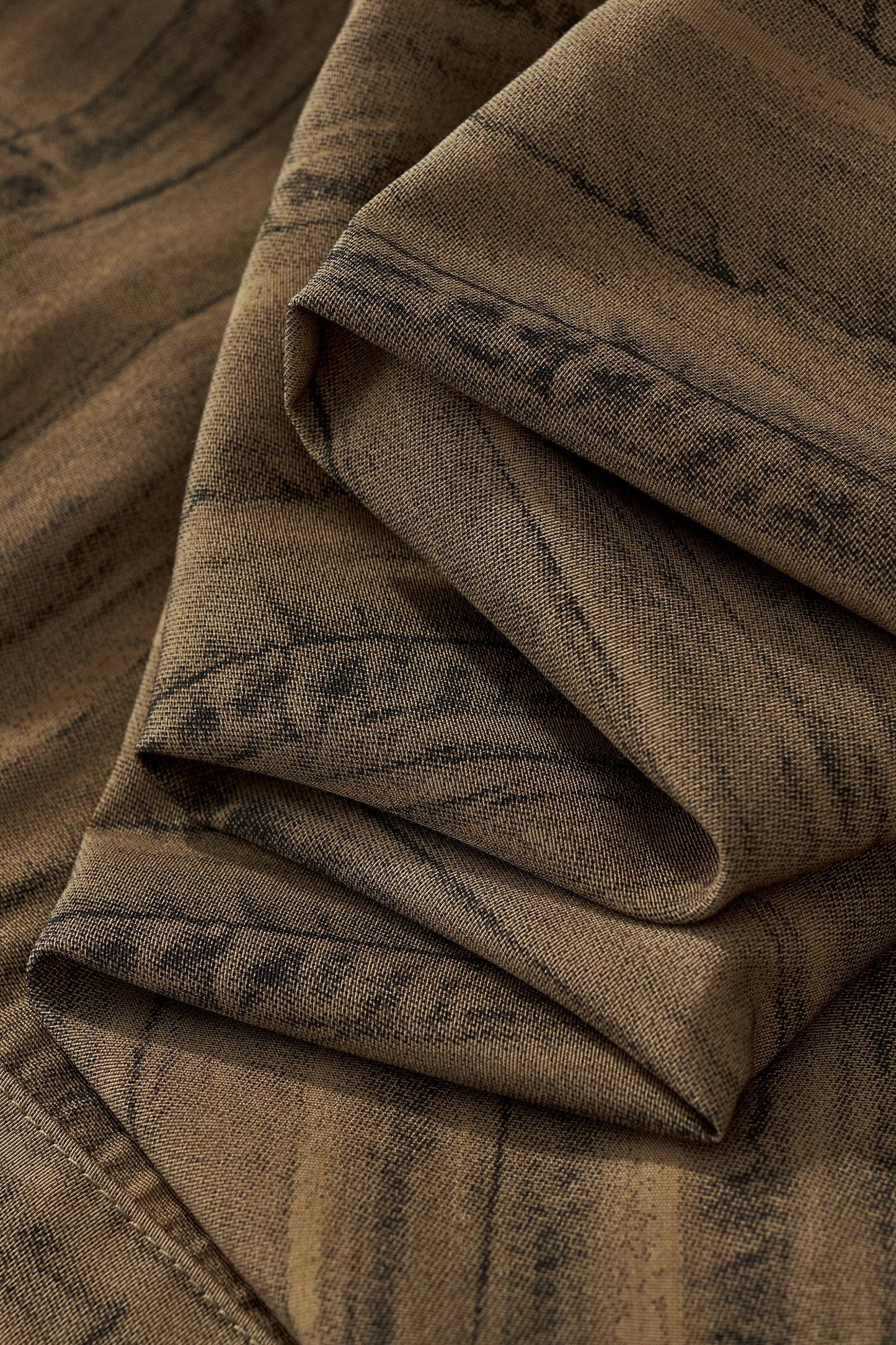 Strata Set – Printed Long Sleeve Shirt & Pant BROWN - My Men's Shop