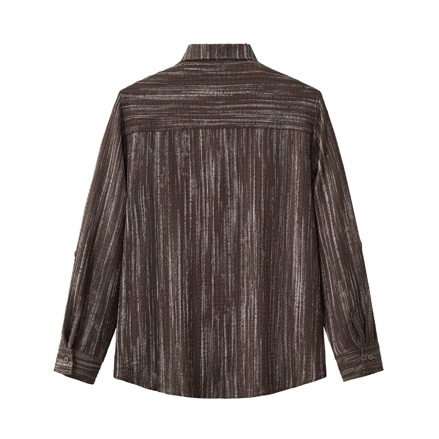 Canyon Set – Printed LS Shirt & Pleated pant BROWN