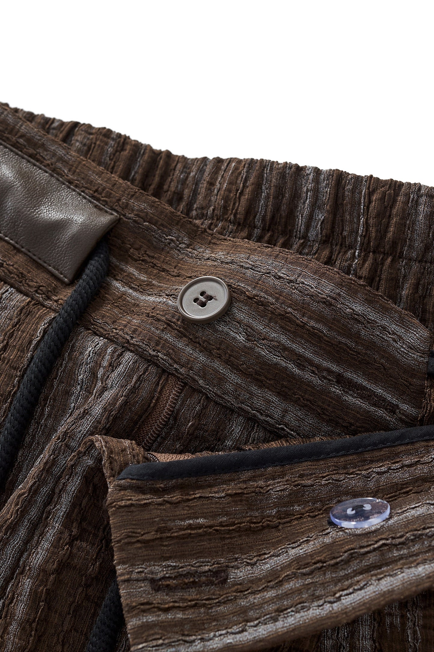 Canyon Set – Printed LS Shirt & Pleated pant BROWN