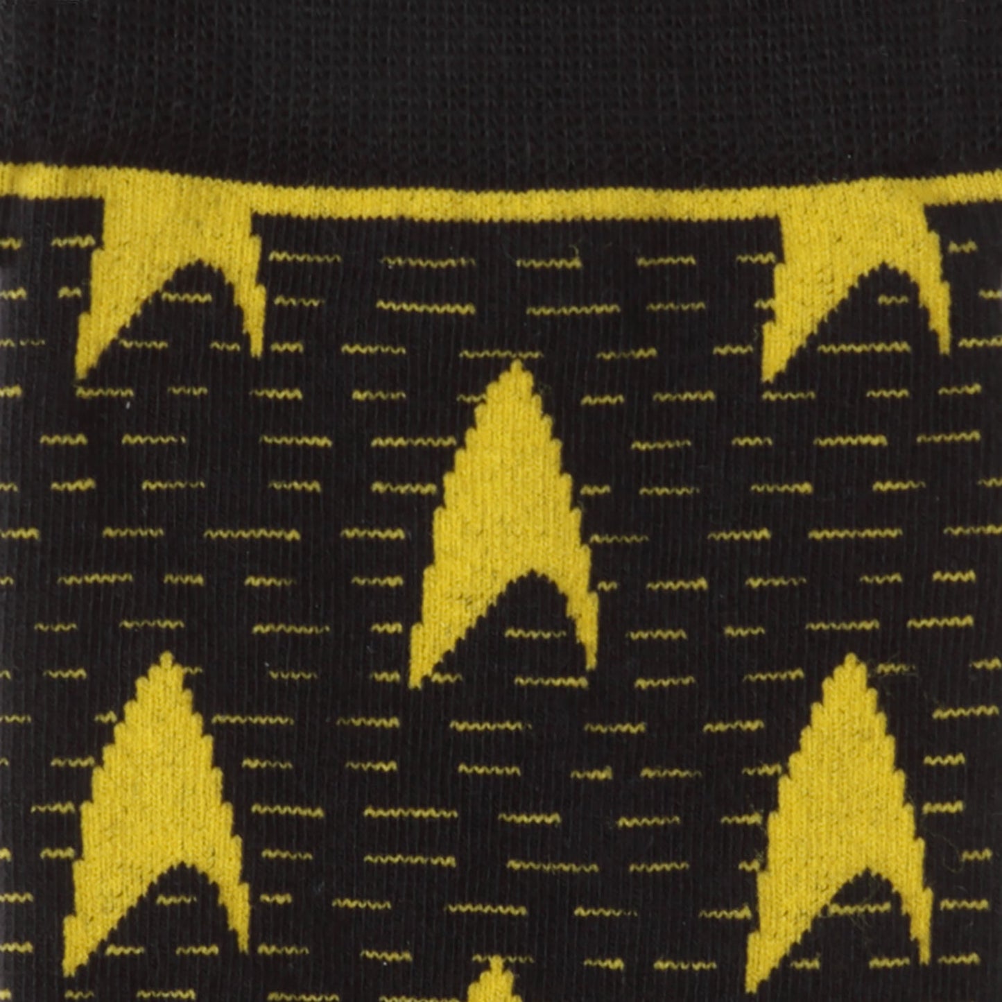 Calcetines negros de hombre Star Trek Yellow Delta Shield
