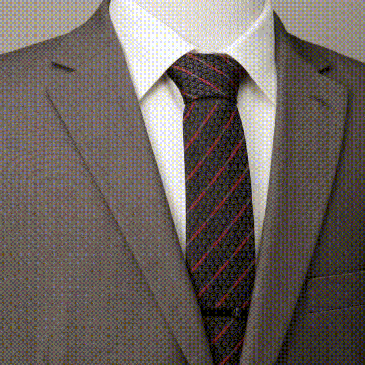 Corbata de rayas rojas y negras con sable de luz de Darth Vader de Star Wars