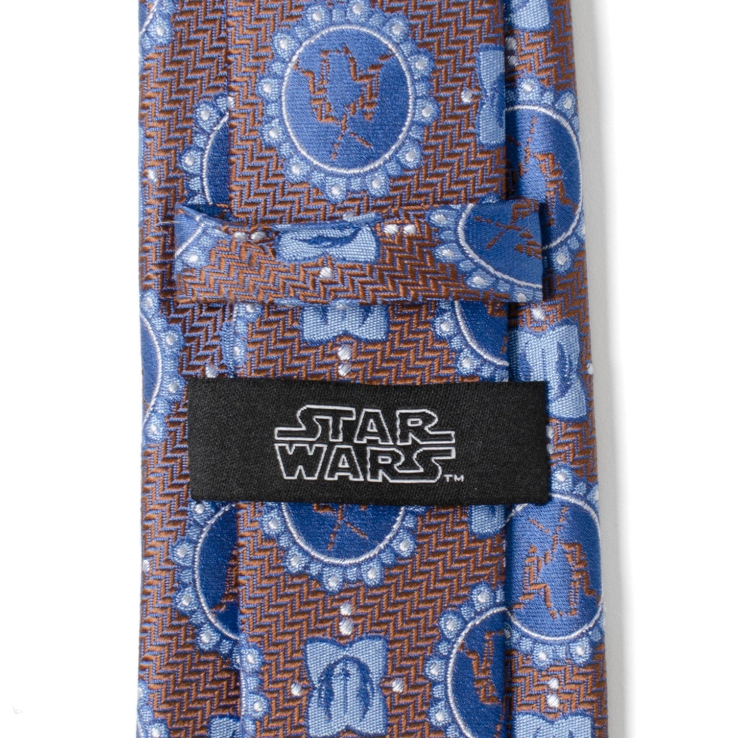 Star Wars Obi-Wan Kenobi and Anakin Skywalker LIGHTSABER Battle Blue Tie - My Men's Shop