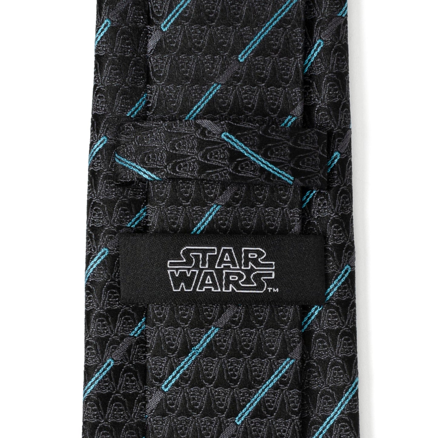 Corbata negra con estampado del sable de luz de Obi-Wan Kenobi de Star Wars