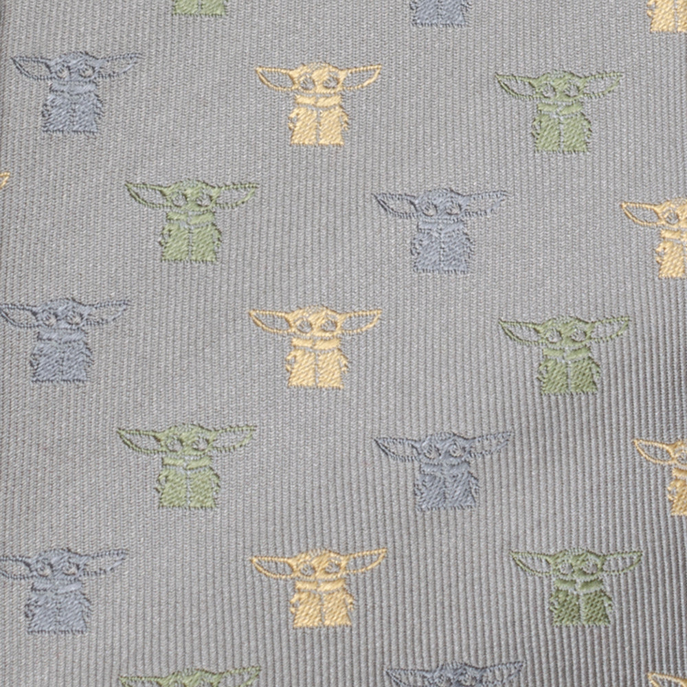 Corbata verde de puntos de Grogu de Star Wars