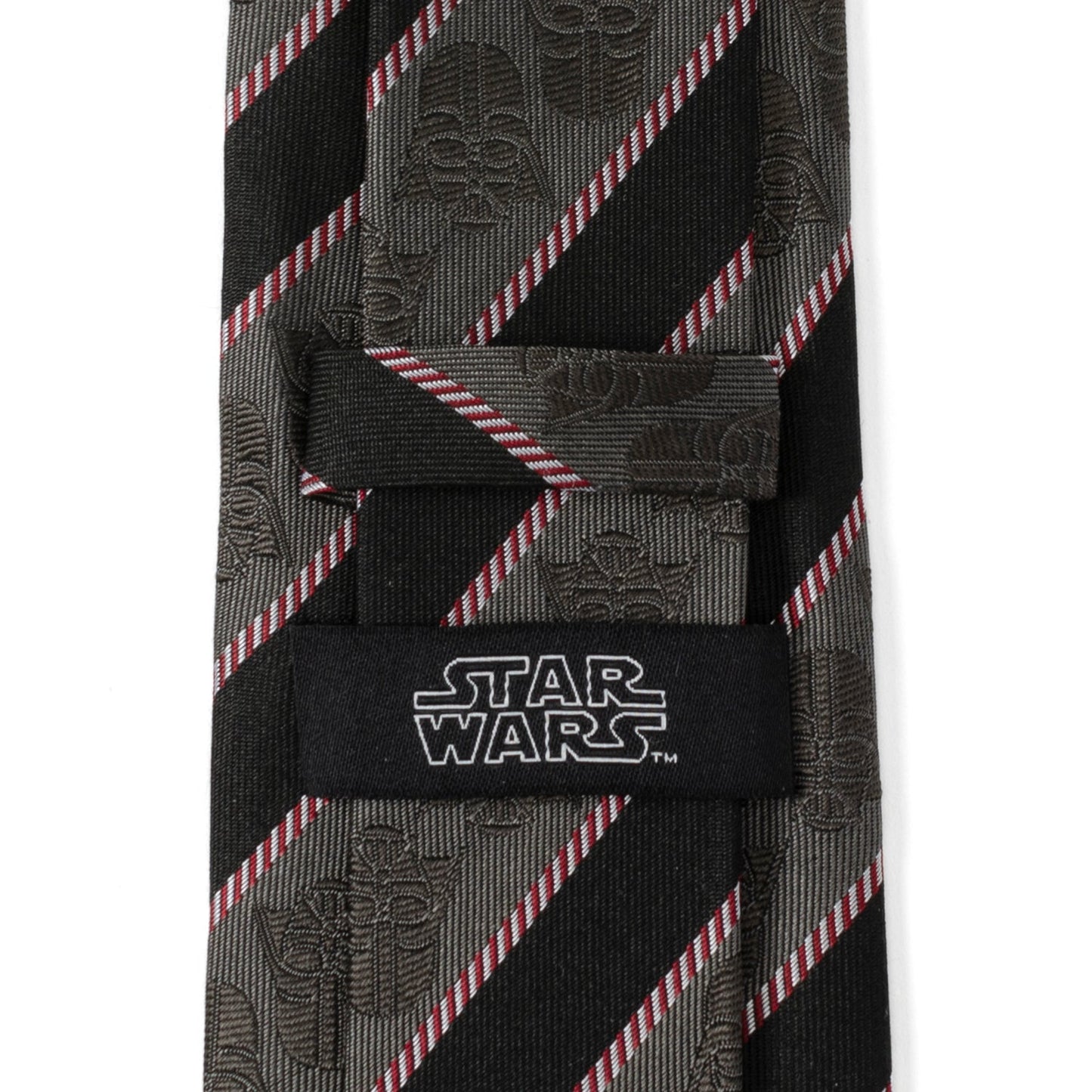 Corbata a rayas grises y negras de Darth Vader de Star Wars