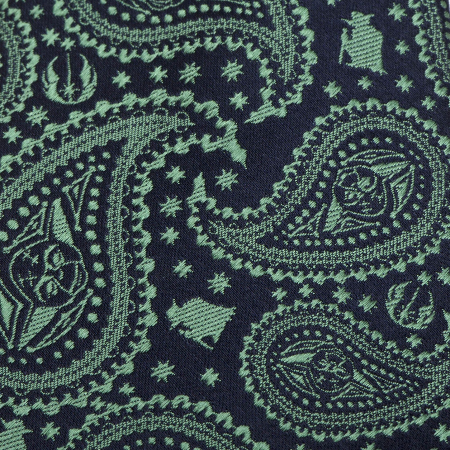 Corbata Paisley Verde y Azul de Yoda de Star Wars