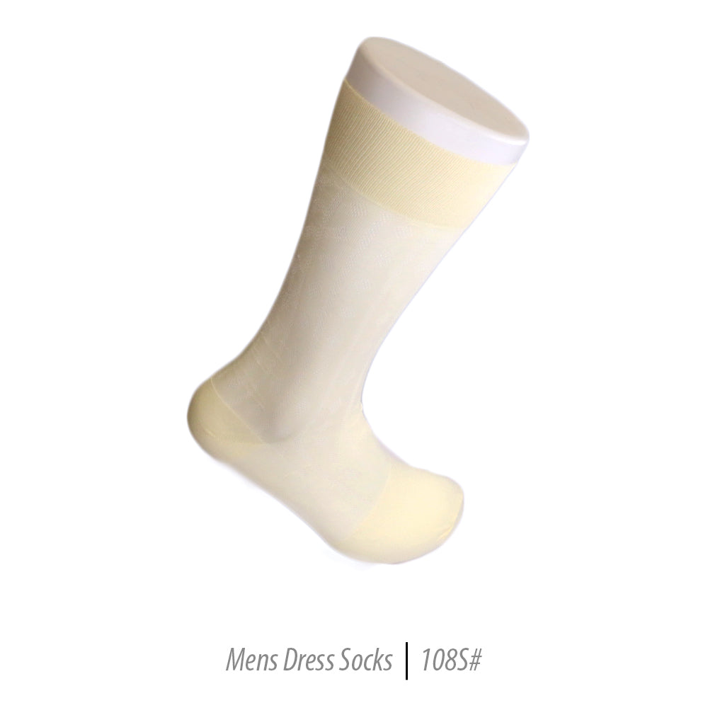 Men's Short Nylon Socks 108S - Bone