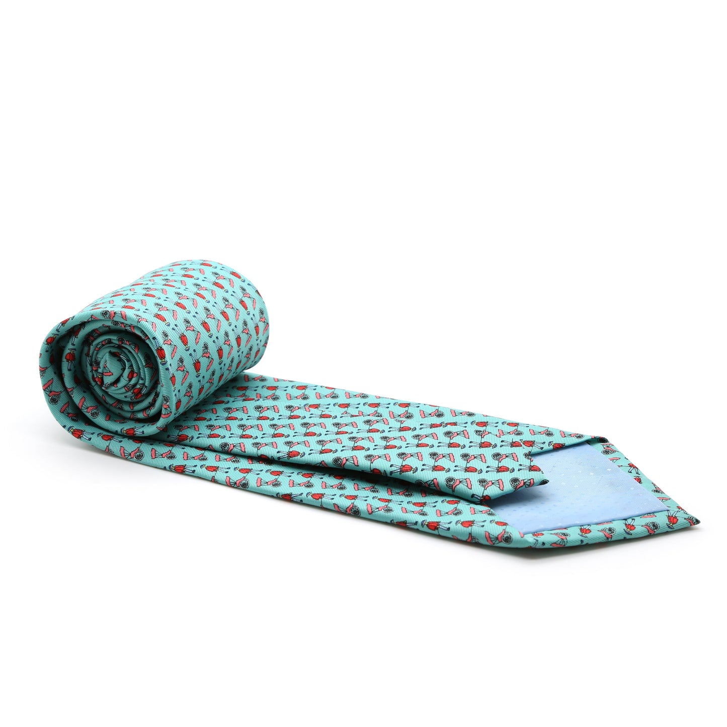 Carriage Driver Teal Necktie with Handkerchief Set