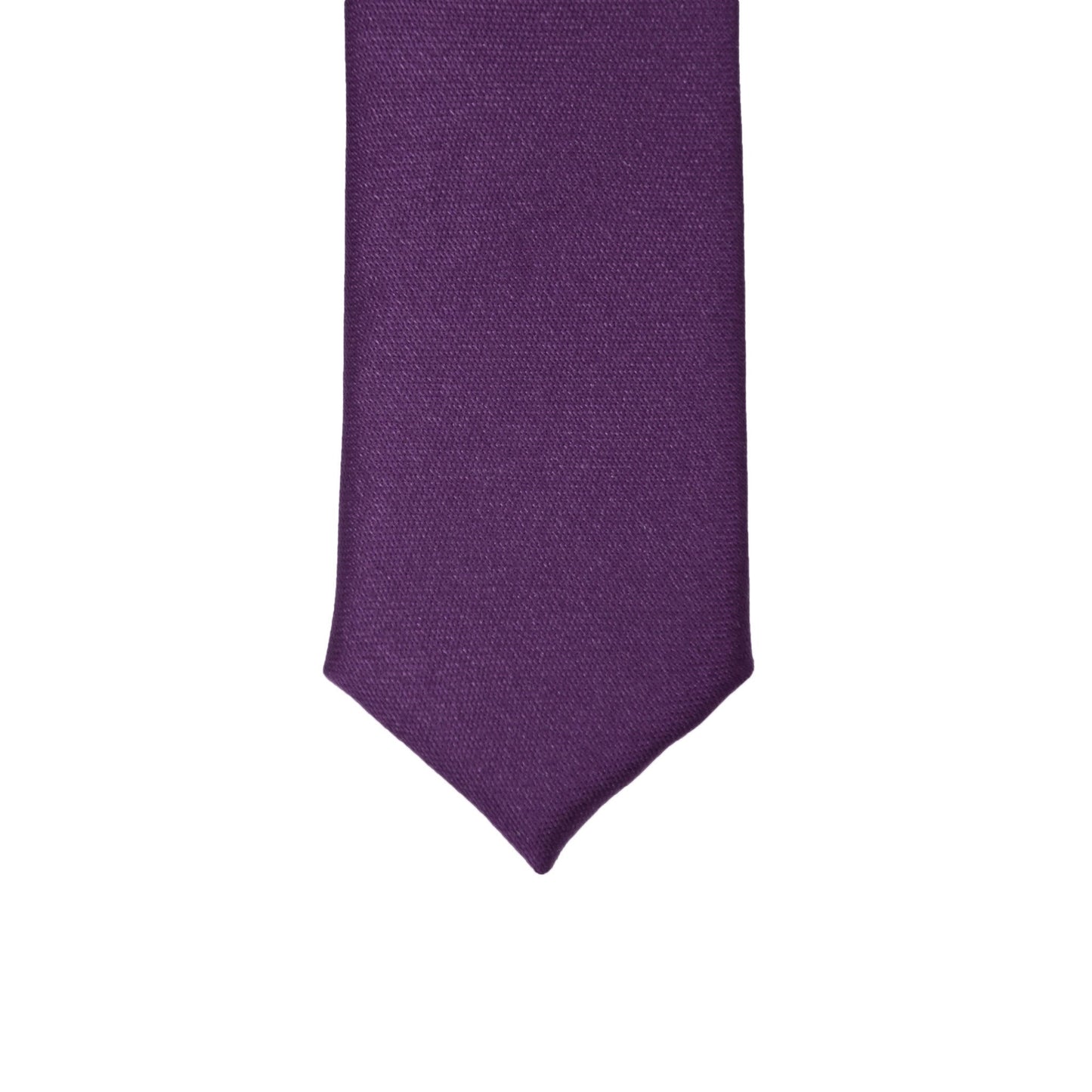 Super Skinny Purple Shiny Slim Tie