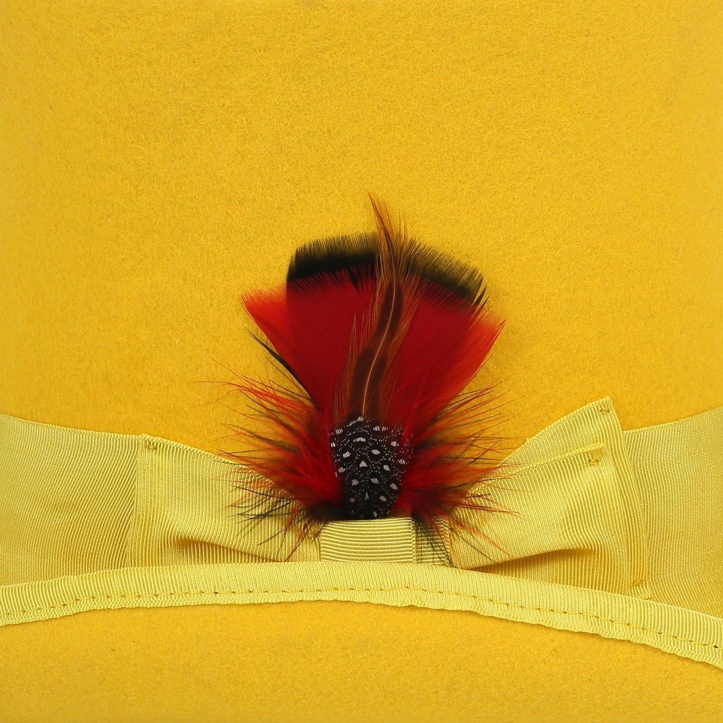Premium Wool Yellow Top Hat