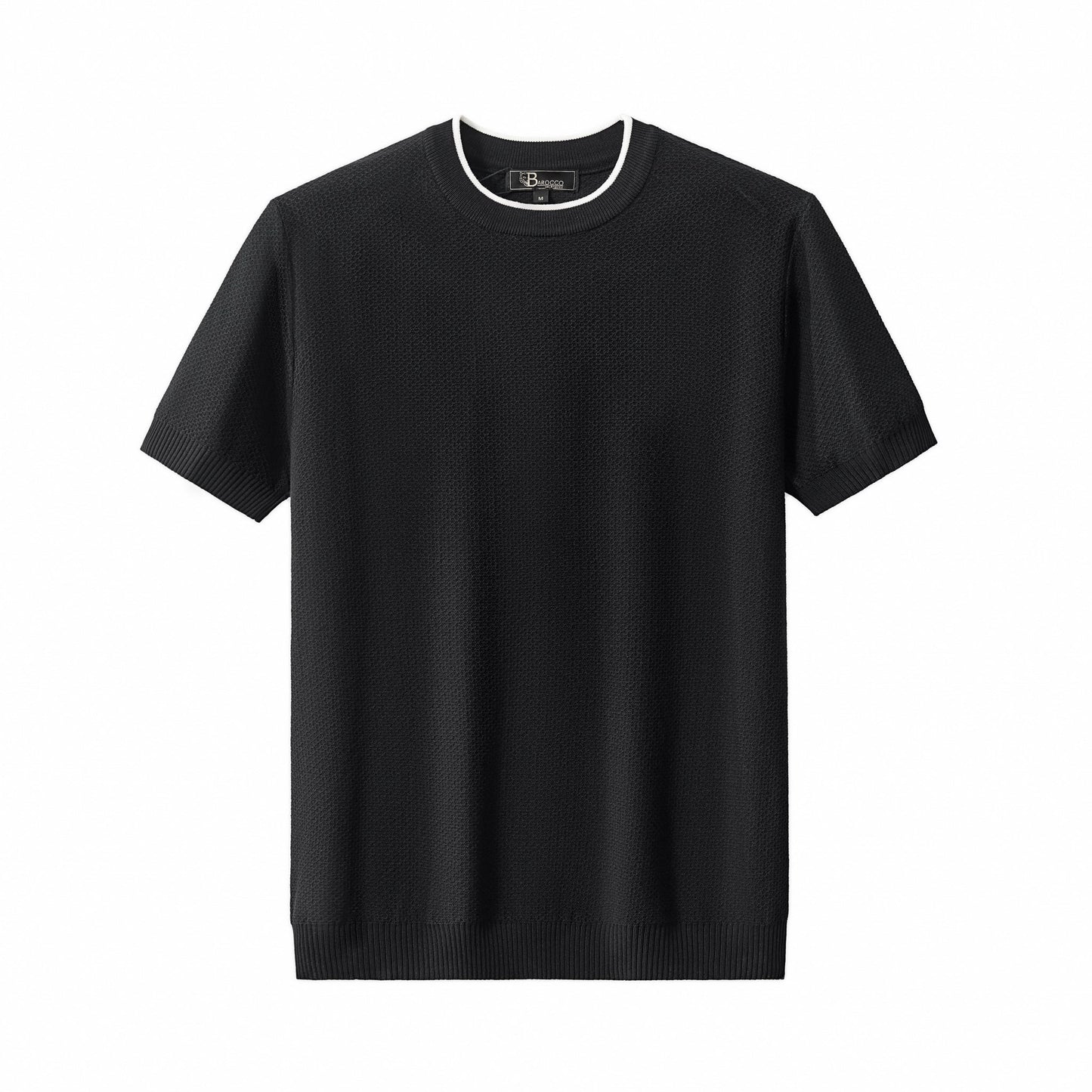 Textura Knit Tee BLACK - My Men's Shop