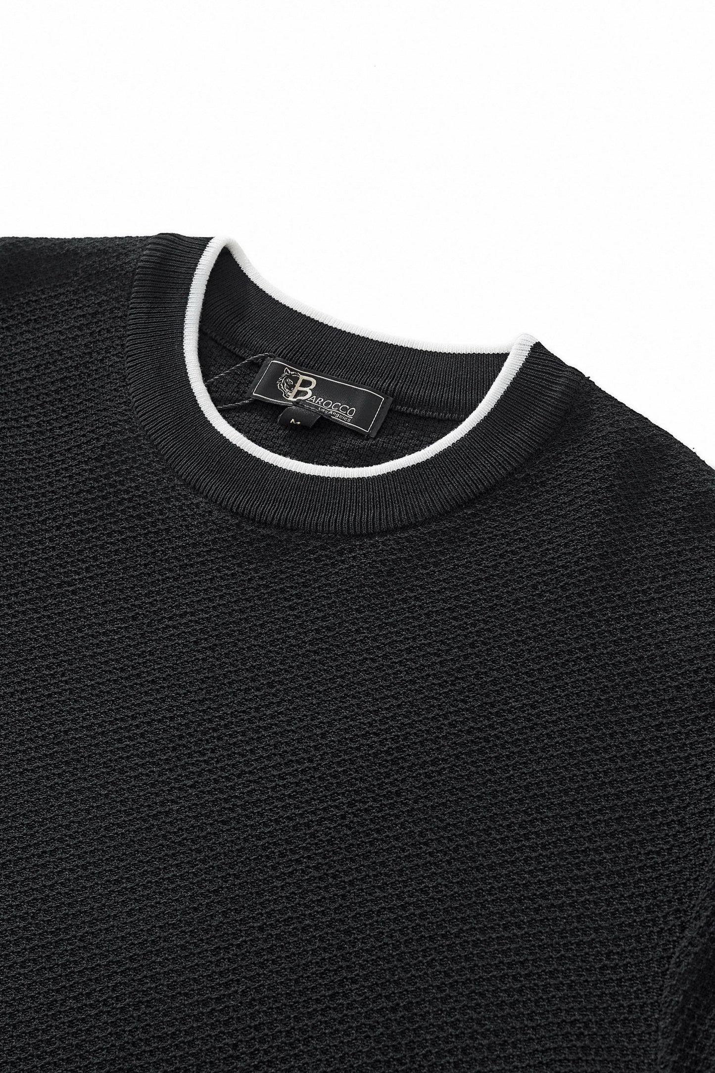 Textura Knit Tee BLACK - My Men's Shop