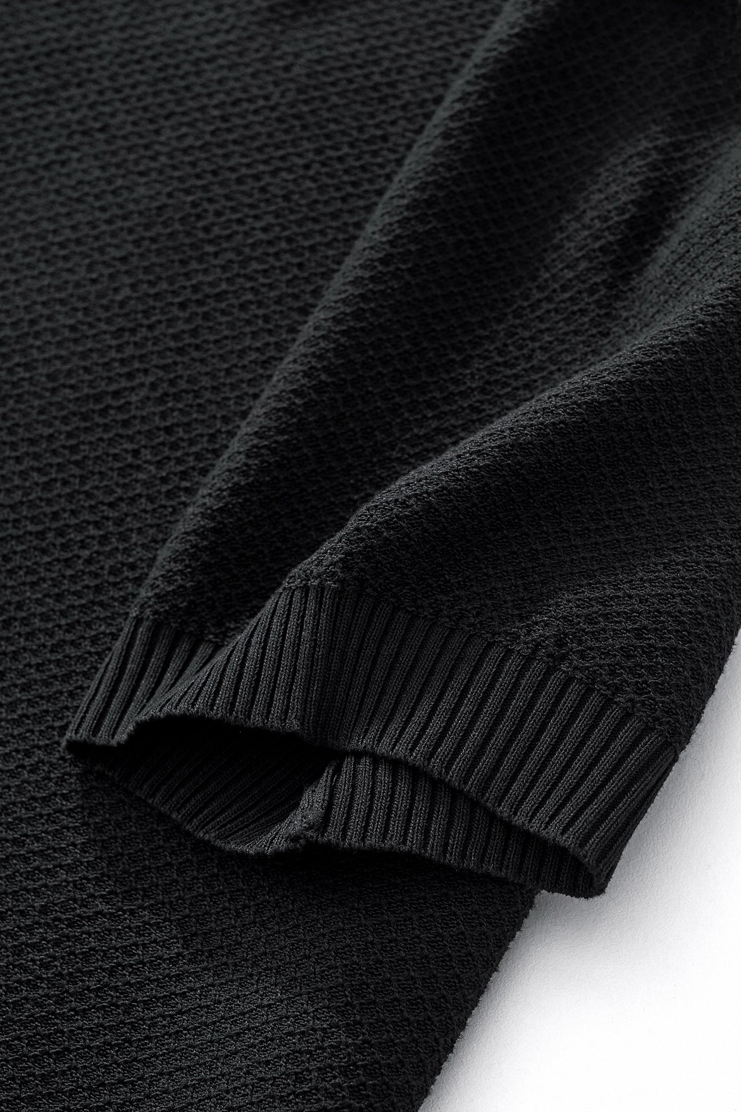 Textura Knit Tee BLACK - My Men's Shop