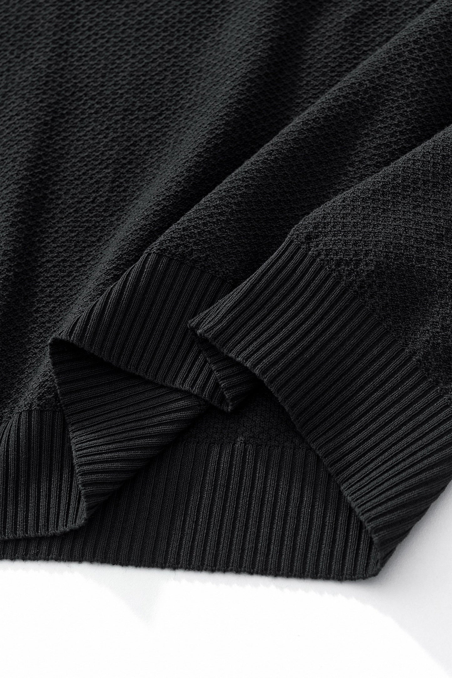 Textura Knit Tee BLACK - My Men's Shop