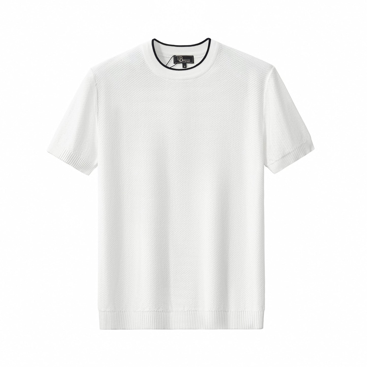 Textura Knit Tee WHITE - My Men's Shop