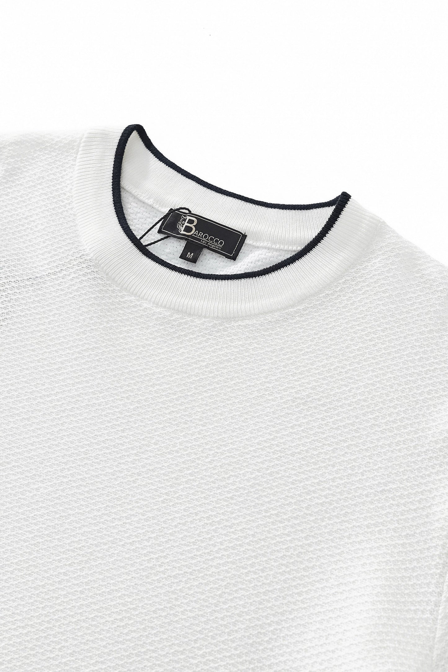 Textura Knit Tee WHITE - My Men's Shop