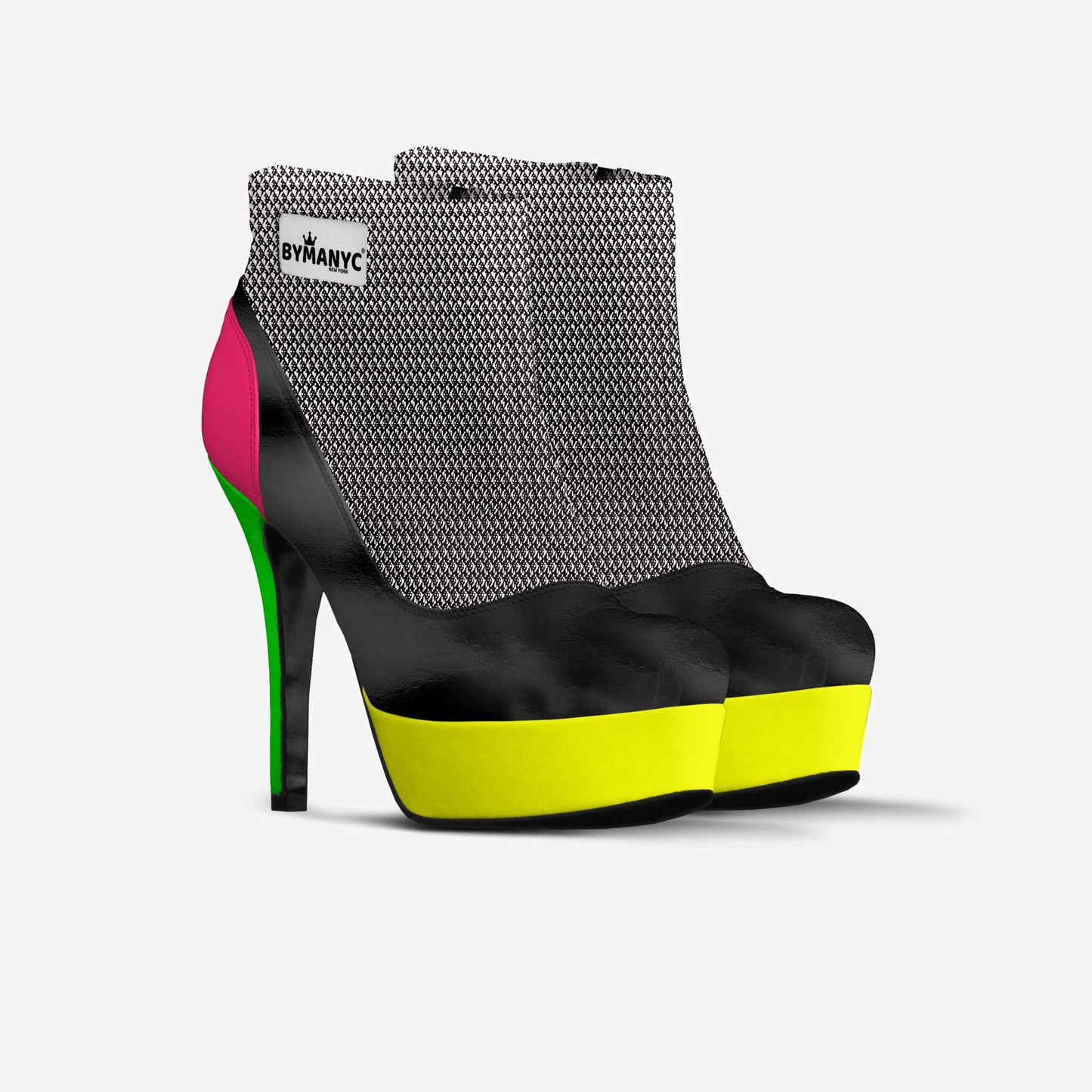 Botín Vegano Plataforma BYMANYC® New York Fierce Negro