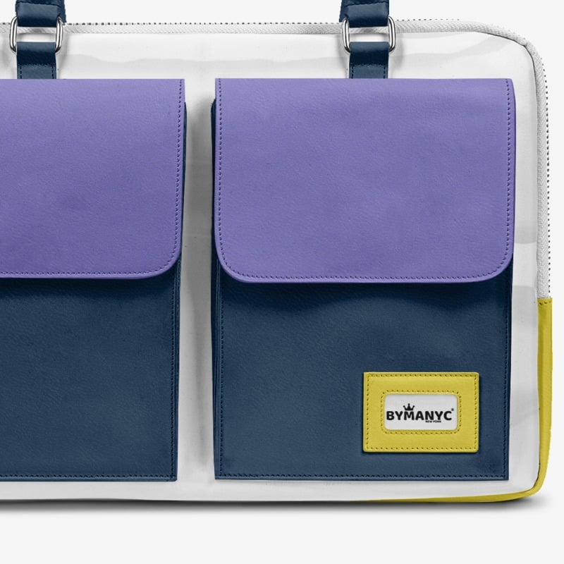 Vegan Designer Luxury Double Pocket Bag 16” | BYMANYC ® New York Elegant Edition - My Men's Shop