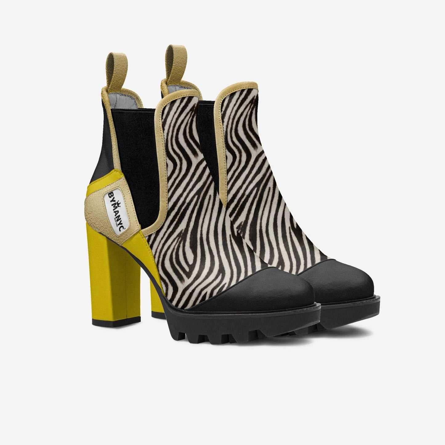 Vegan Elastic Designer Boot BYMANYC ® New York Urban Black - My Men's Shop