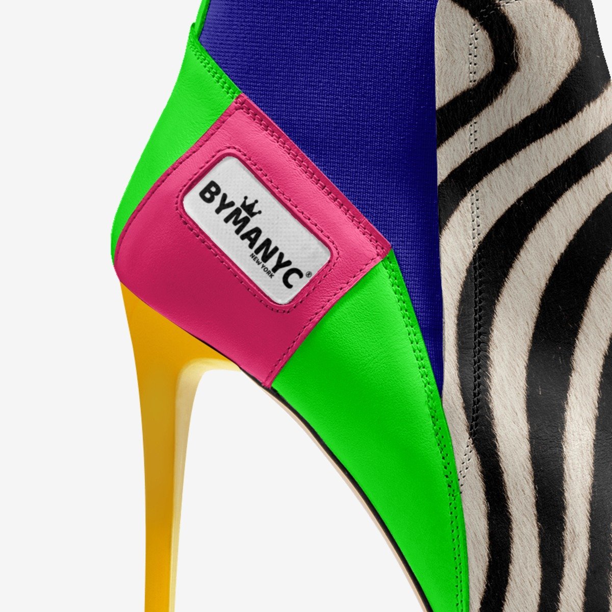 Vegan Heeled Shoe Women BYMANYC ® New York Chelsea Noir Edge - My Men's Shop