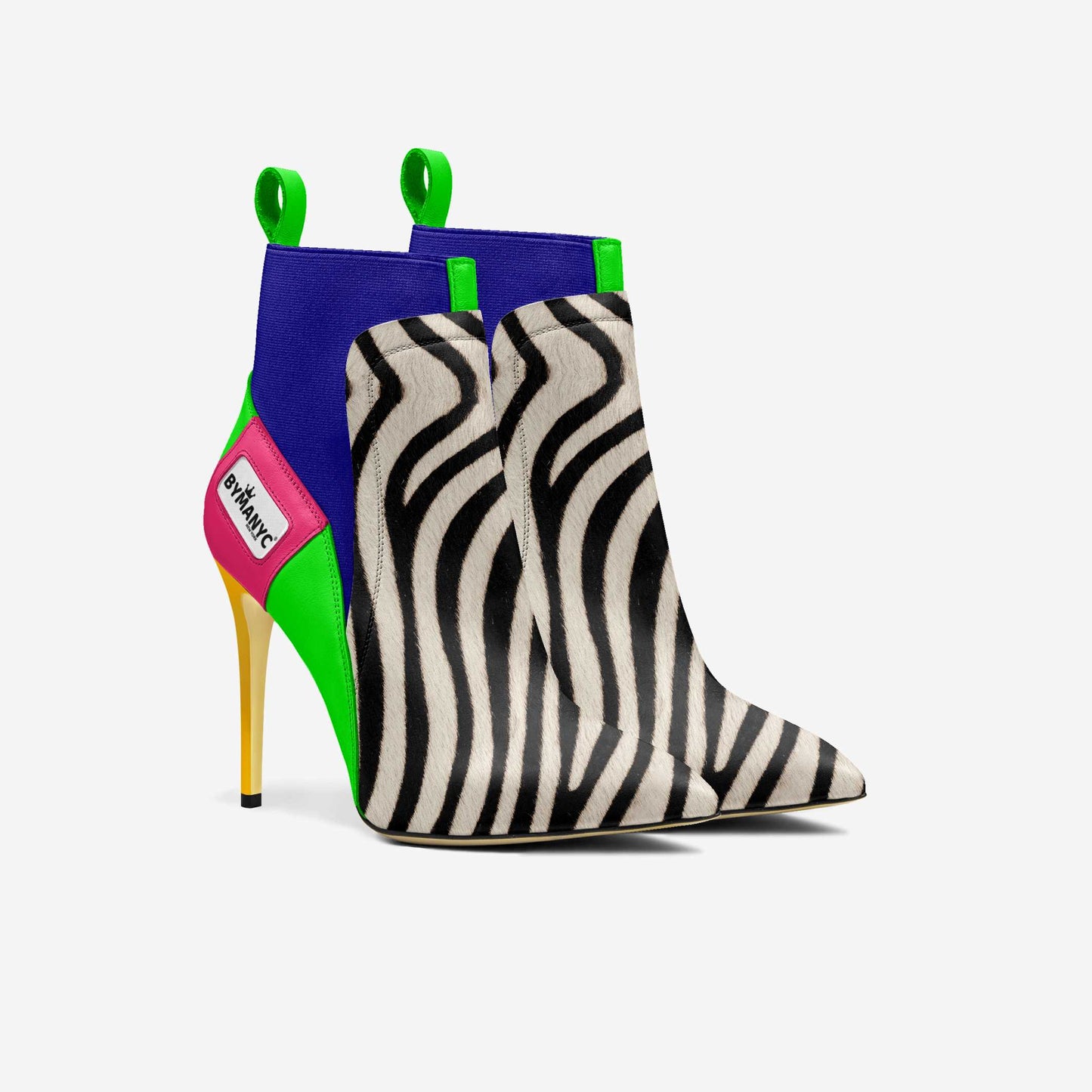 Vegan Heeled Shoe Women BYMANYC ® New York Chelsea Noir Edge - My Men's Shop