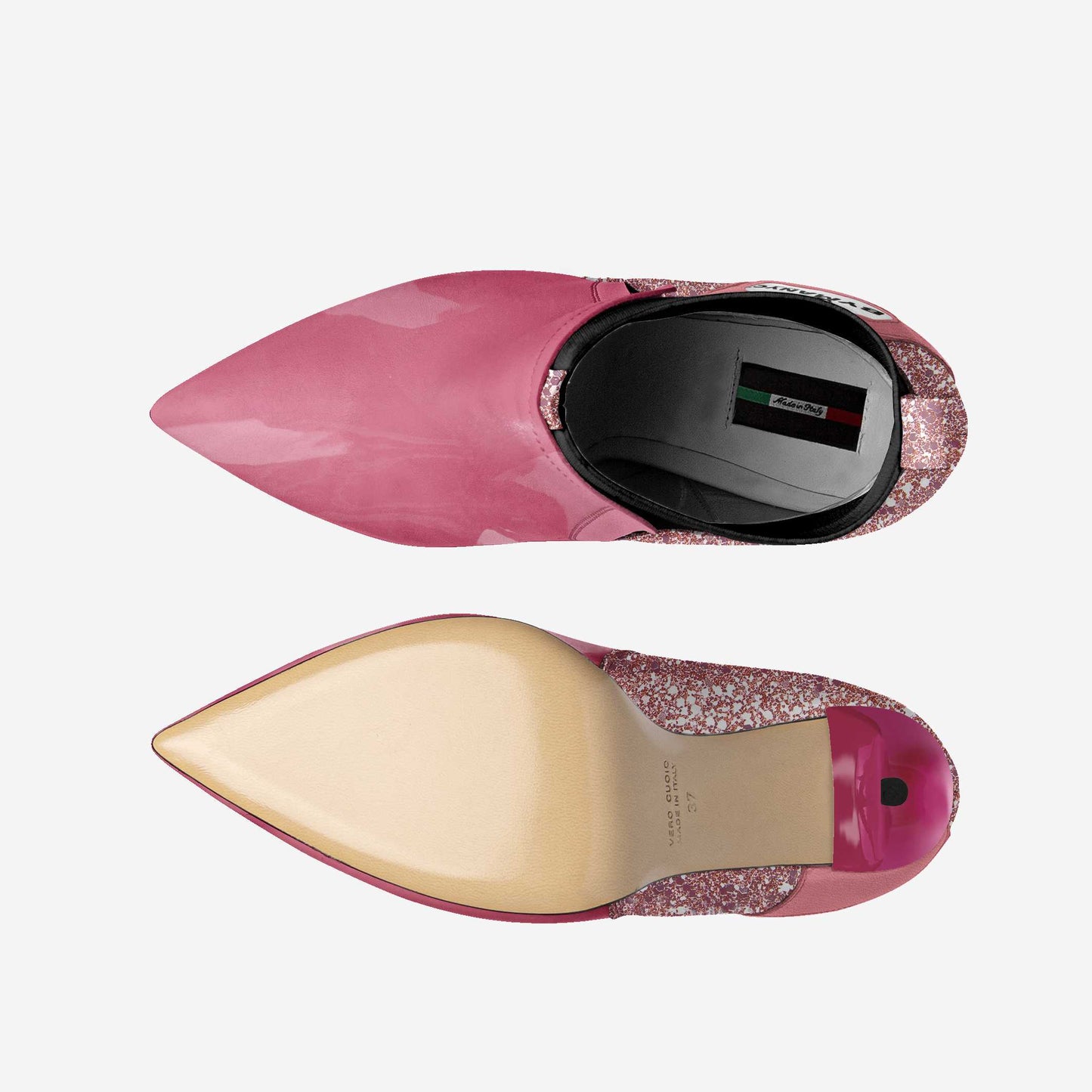 Vegan Heeled Shoe Women BYMANYC ® New York Soho Pink Blaze - My Men's Shop