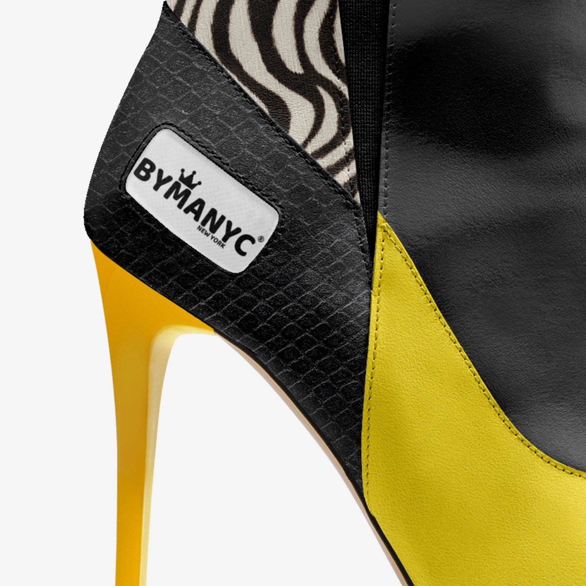 Vegan High Heel Women BYMANYC ® New York Tribeca Yellow Surge - My Men's Shop