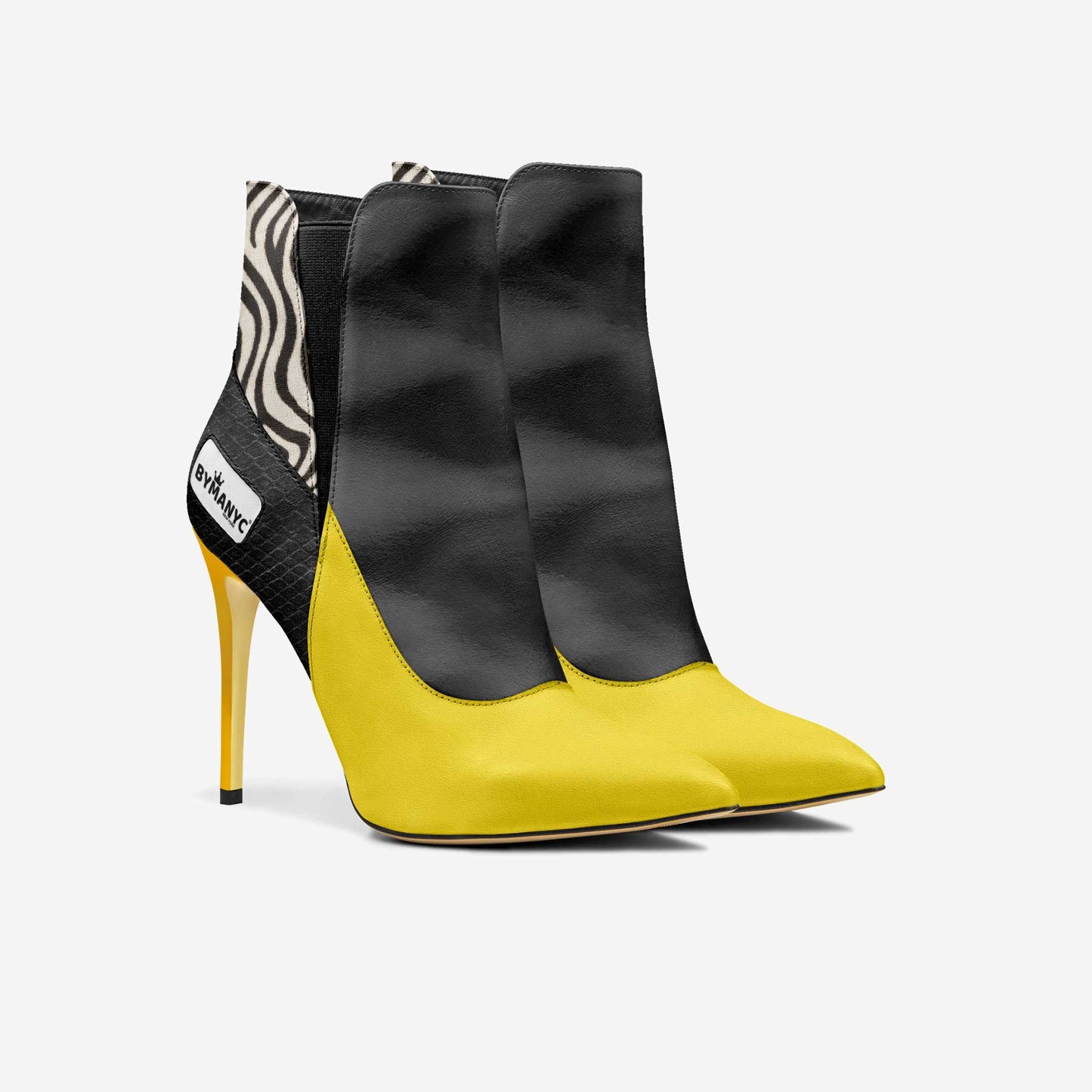 Vegan High Heel Women BYMANYC ® New York Tribeca Yellow Surge - My Men's Shop