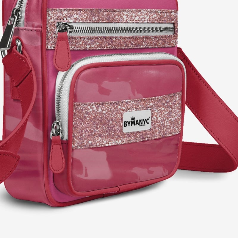 Vegan Pink Cross-Body Designer Shoulderbag | BYMANYC ® New York Luxury - My Men's Shop