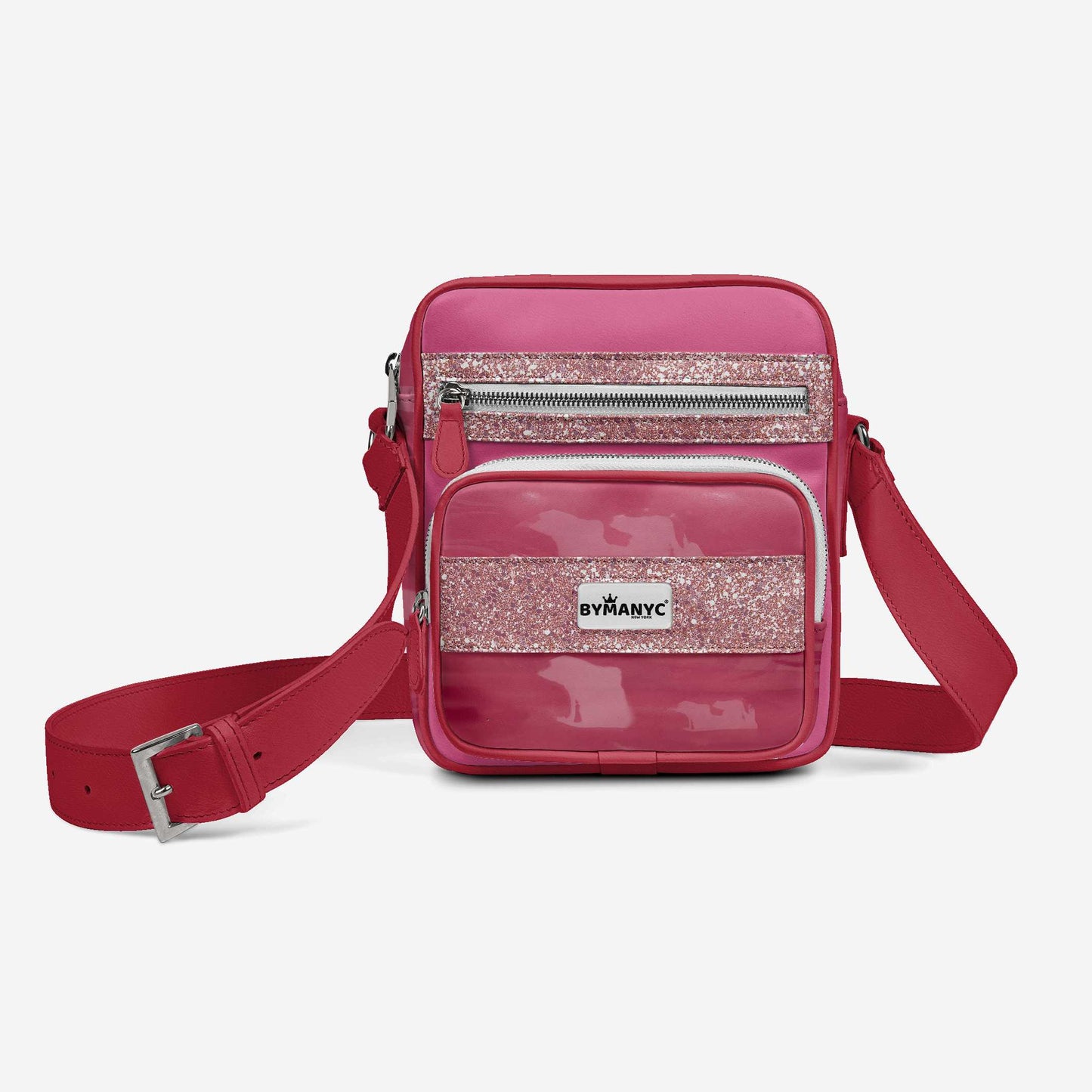 Vegan Pink Cross-Body Designer Shoulderbag | BYMANYC ® New York Luxury - My Men's Shop
