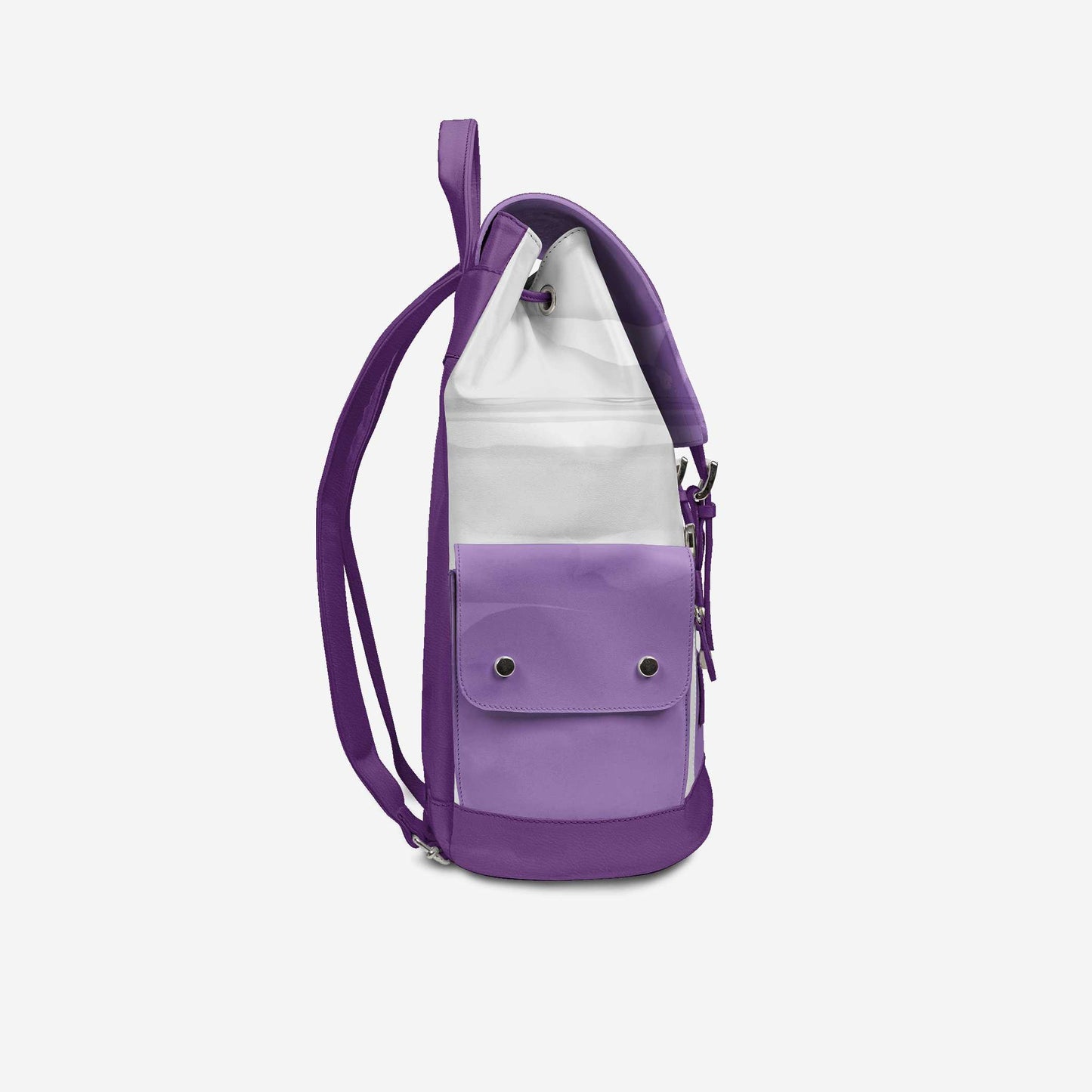 Violet & White Couture Eco Backpack – BYMANYC ® New York (Handmade in Italy) - My Men's Shop