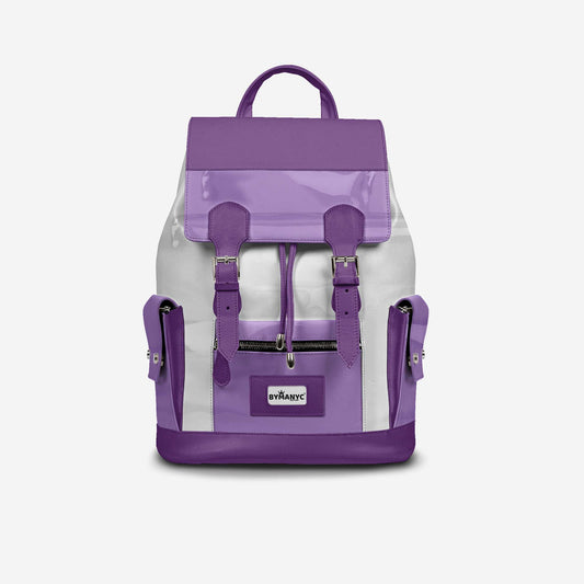 Violet & White Couture Eco Backpack – BYMANYC ® New York (Handmade in Italy) - My Men's Shop