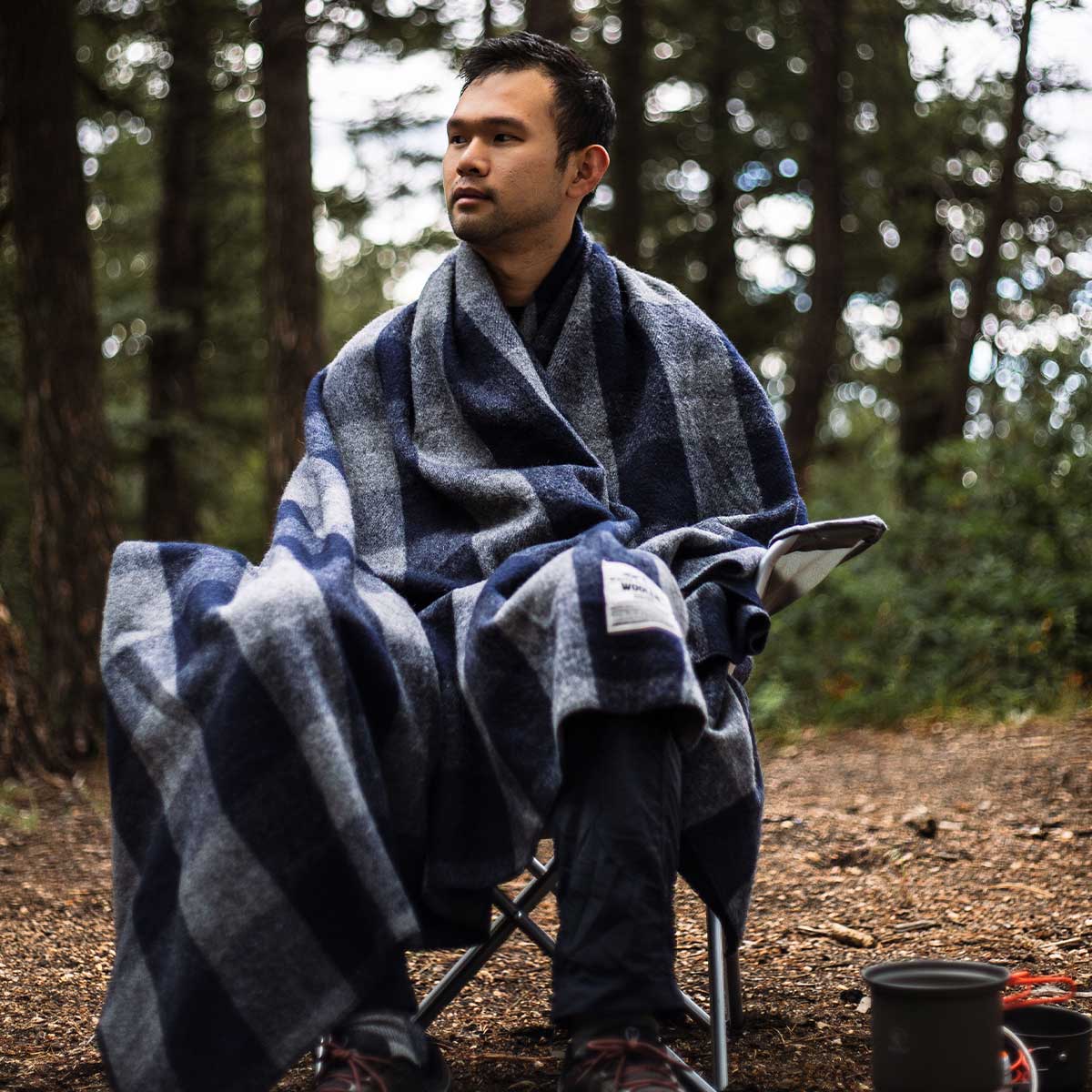 M33 - Camp Throw Blanket White Mountain Woolen - My Men's Shop