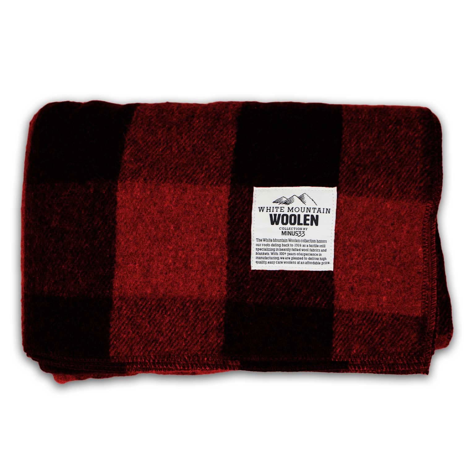 M33 - Lodge Twin Blanket White Mountain Woolen - My Men's Shop